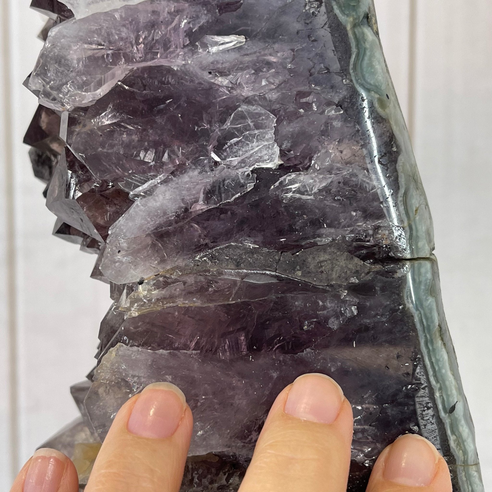 Extra Quality Brazilian Amethyst Crystal Portal on a Tall Rotating Stand, 81.6 lbs & 70" tall Model #5604-0104 by Brazil Gems - Brazil GemsBrazil GemsExtra Quality Brazilian Amethyst Crystal Portal on a Tall Rotating Stand, 81.6 lbs & 70" tall Model #5604-0104 by Brazil GemsPortals on Rotating Bases5604-0104