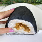 Extra Quality Citrine Cathedral, 11.6 lbs & 8.2" Tall 5603 - 0368 - Brazil GemsBrazil GemsExtra Quality Citrine Cathedral, 11.6 lbs & 8.2" Tall 5603 - 0368Cathedrals5603 - 0368