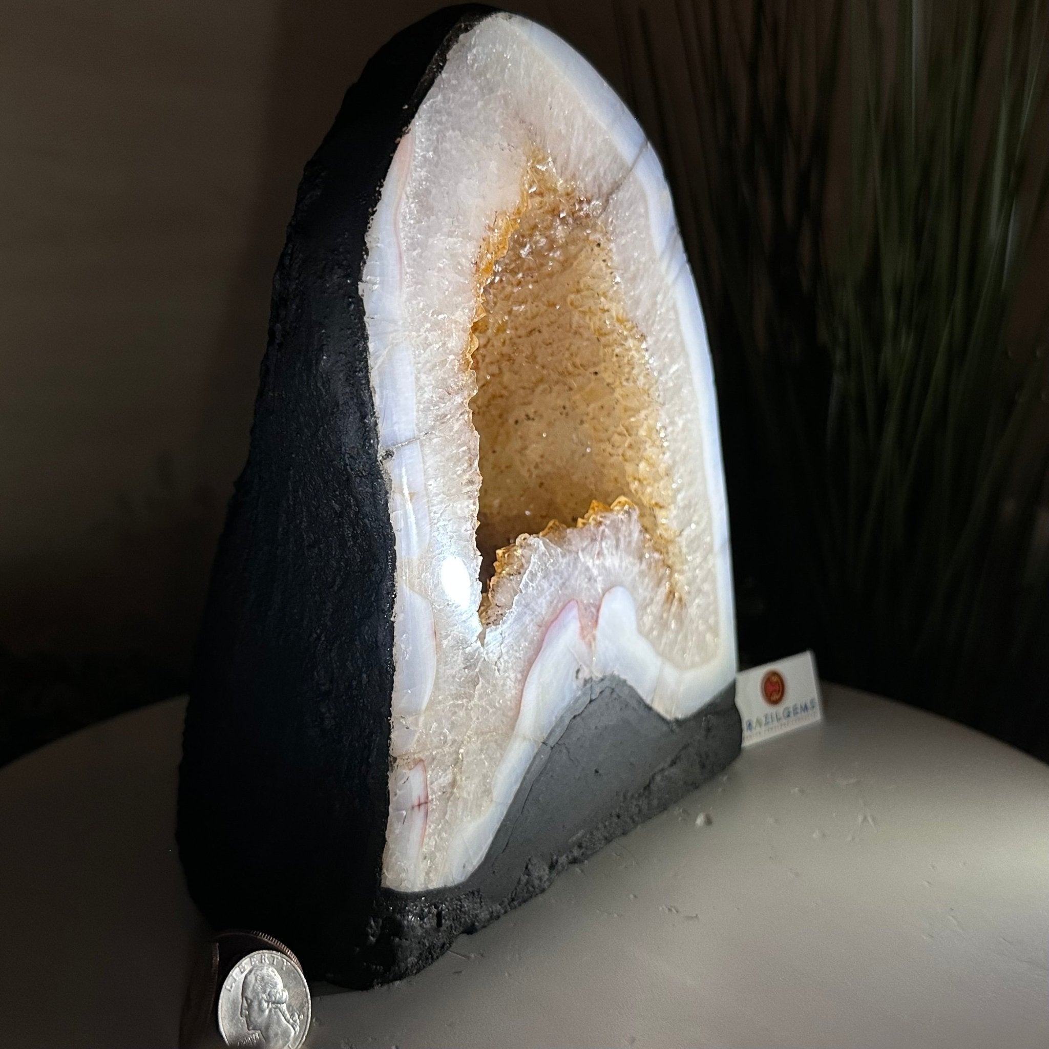 Extra Quality Citrine Cathedral, 11.9 lbs & 8.8" Tall 5603 - 0369 - Brazil GemsBrazil GemsExtra Quality Citrine Cathedral, 11.9 lbs & 8.8" Tall 5603 - 0369Cathedrals5603 - 0369