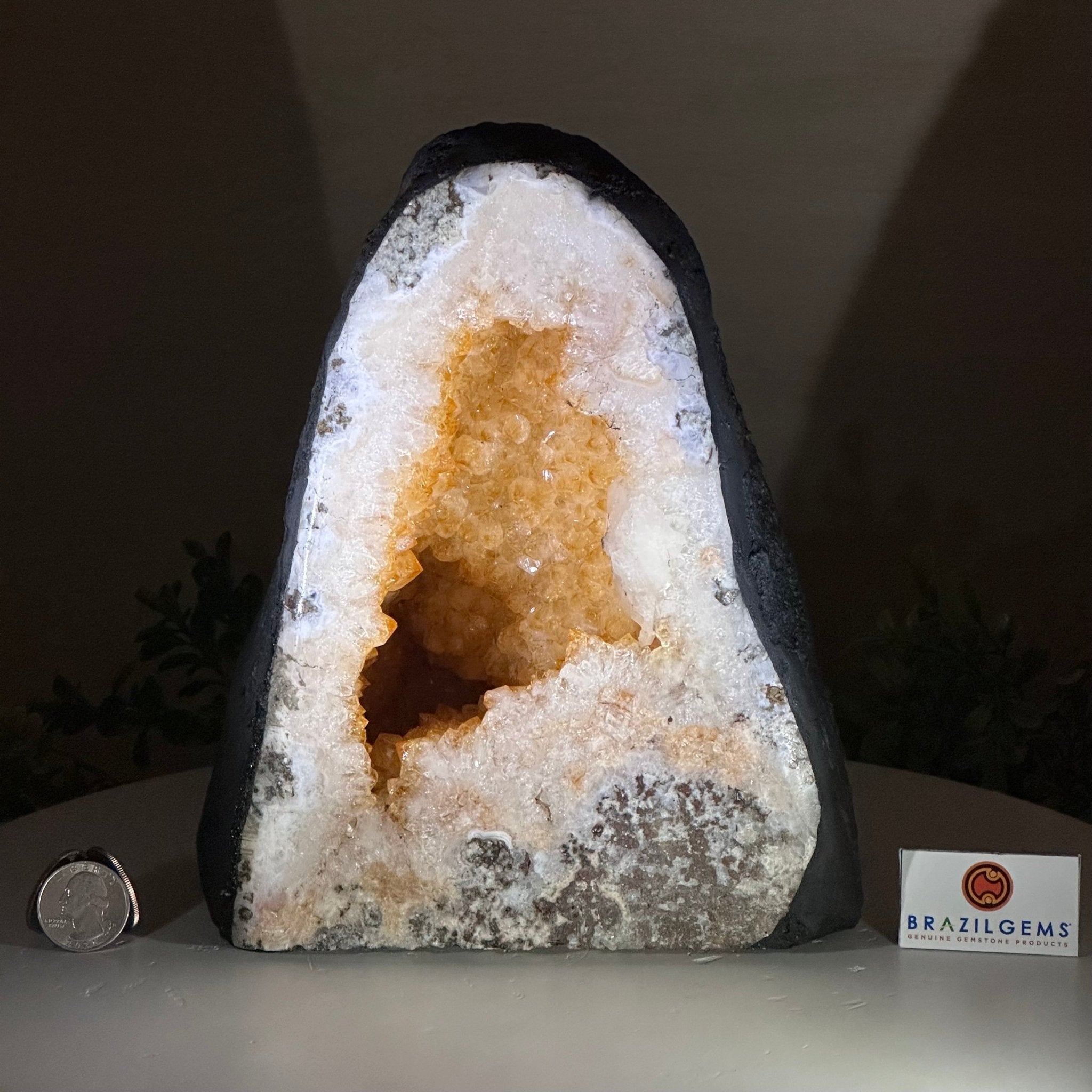 Extra Quality Citrine Cathedral, 12.9 lbs & 8.6" Tall 5603 - 0370 - Brazil GemsBrazil GemsExtra Quality Citrine Cathedral, 12.9 lbs & 8.6" Tall 5603 - 0370Cathedrals5603 - 0370