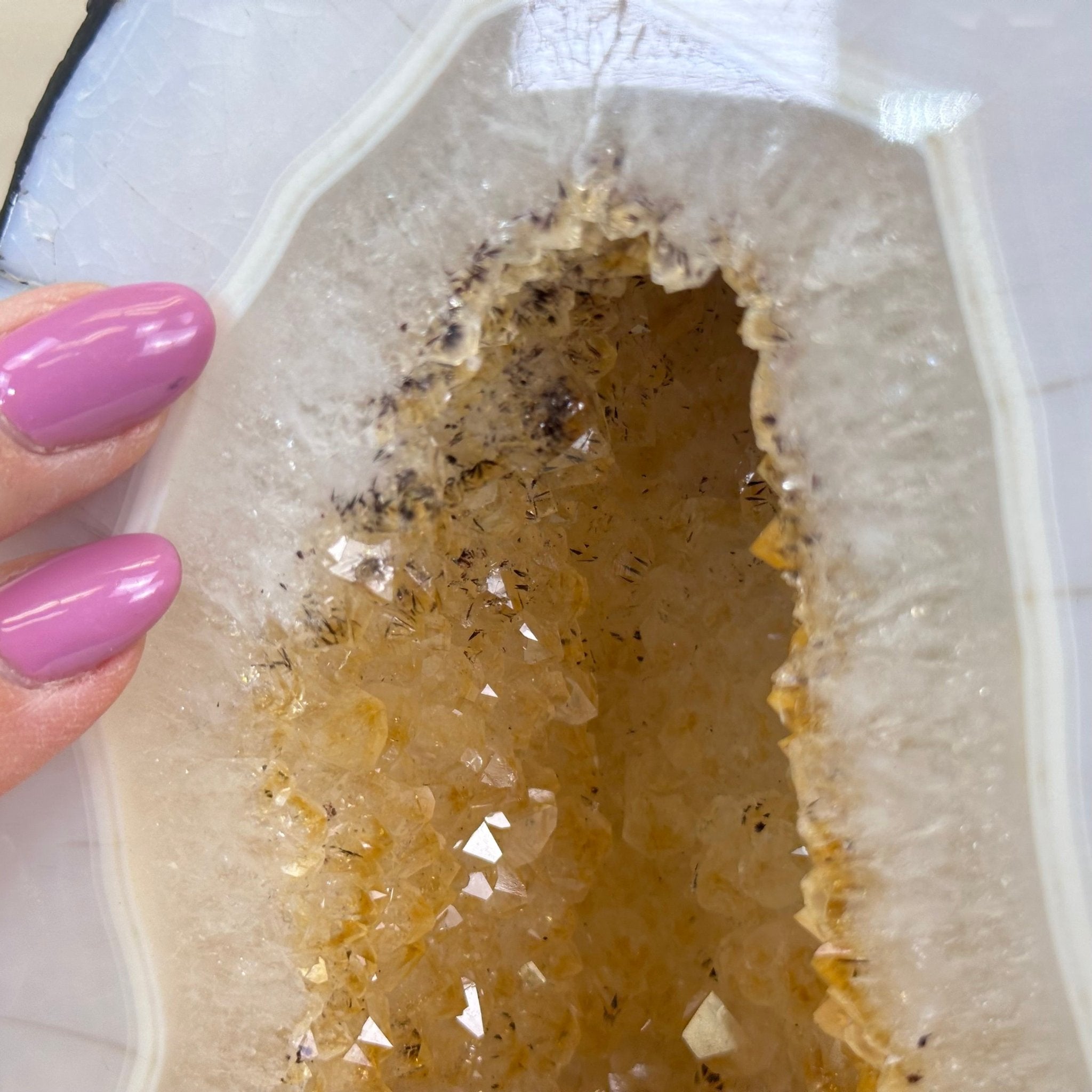 Extra Quality Citrine Cathedral, 14.9 lbs & 8.8" Tall 5603 - 0356 - Brazil GemsBrazil GemsExtra Quality Citrine Cathedral, 14.9 lbs & 8.8" Tall 5603 - 0356Cathedrals5603 - 0356