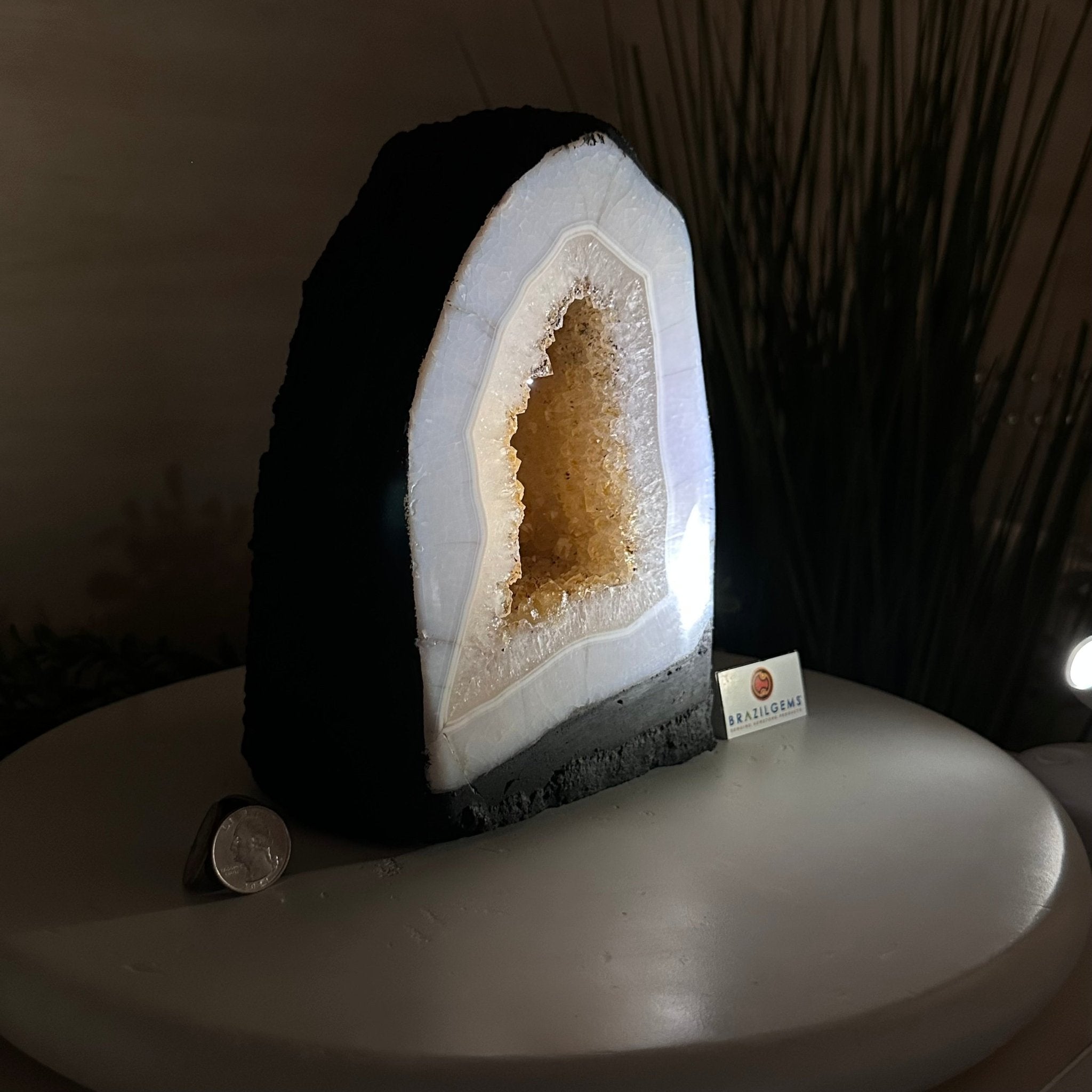 Extra Quality Citrine Cathedral, 14.9 lbs & 8.8" Tall 5603 - 0356 - Brazil GemsBrazil GemsExtra Quality Citrine Cathedral, 14.9 lbs & 8.8" Tall 5603 - 0356Cathedrals5603 - 0356