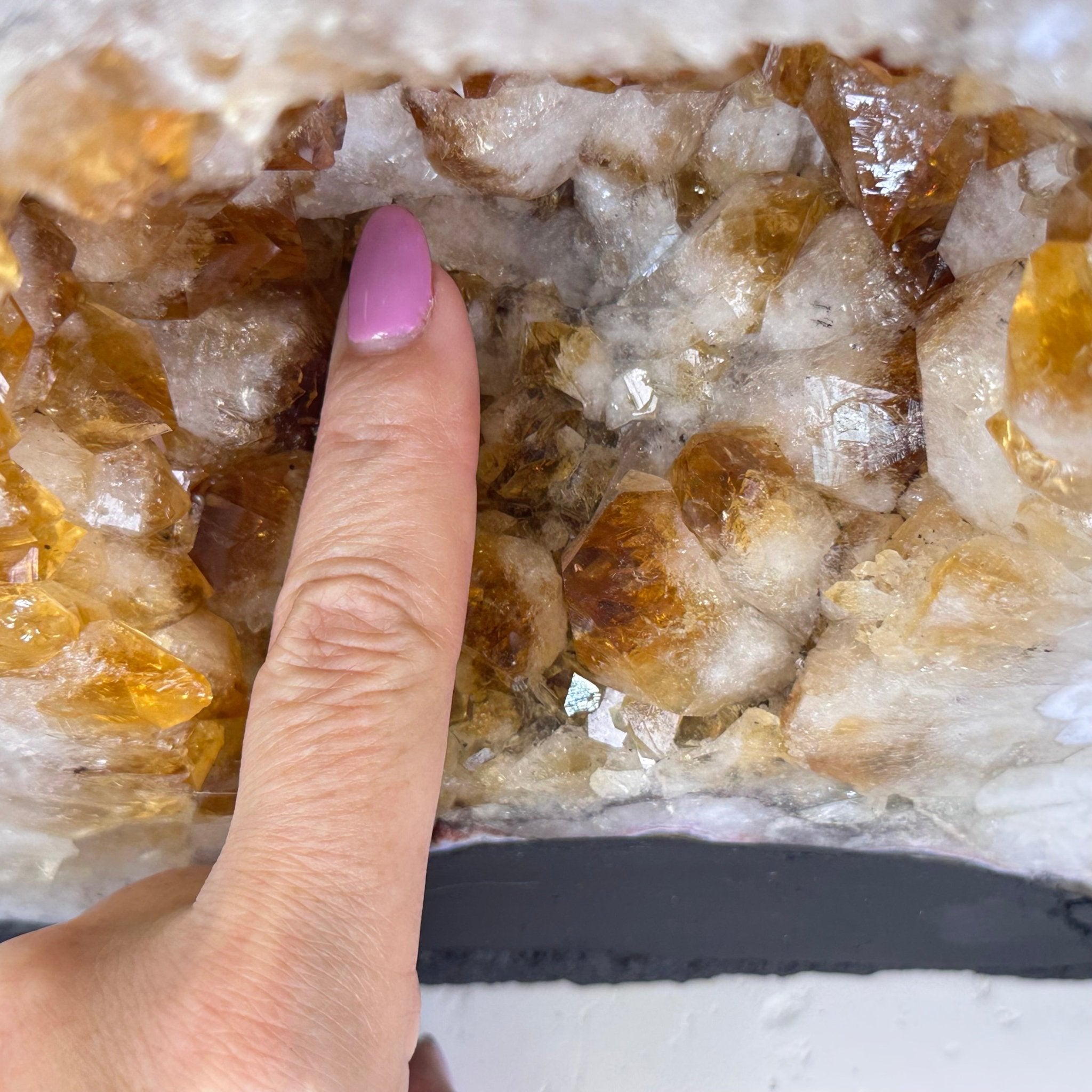 Extra Quality Citrine Cathedral, 15.8 lbs & 8.5" Tall 5603 - 0374 - Brazil GemsBrazil GemsExtra Quality Citrine Cathedral, 15.8 lbs & 8.5" Tall 5603 - 0374Cathedrals5603 - 0374