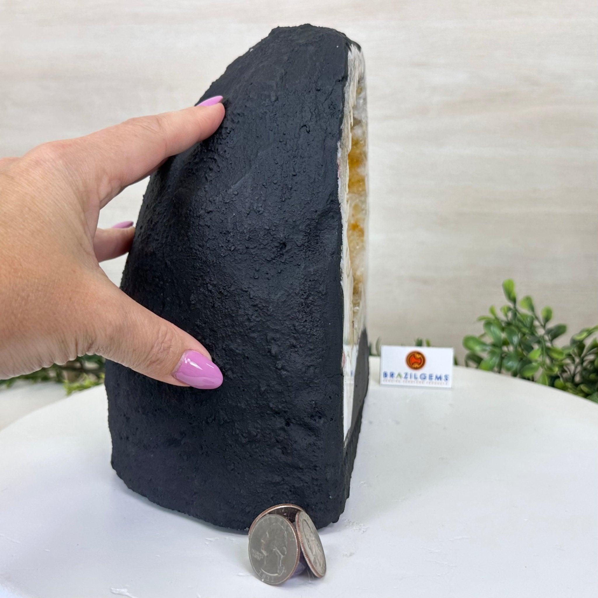 Extra Quality Citrine Cathedral, 15.8 lbs & 8.5" Tall 5603 - 0374 - Brazil GemsBrazil GemsExtra Quality Citrine Cathedral, 15.8 lbs & 8.5" Tall 5603 - 0374Cathedrals5603 - 0374
