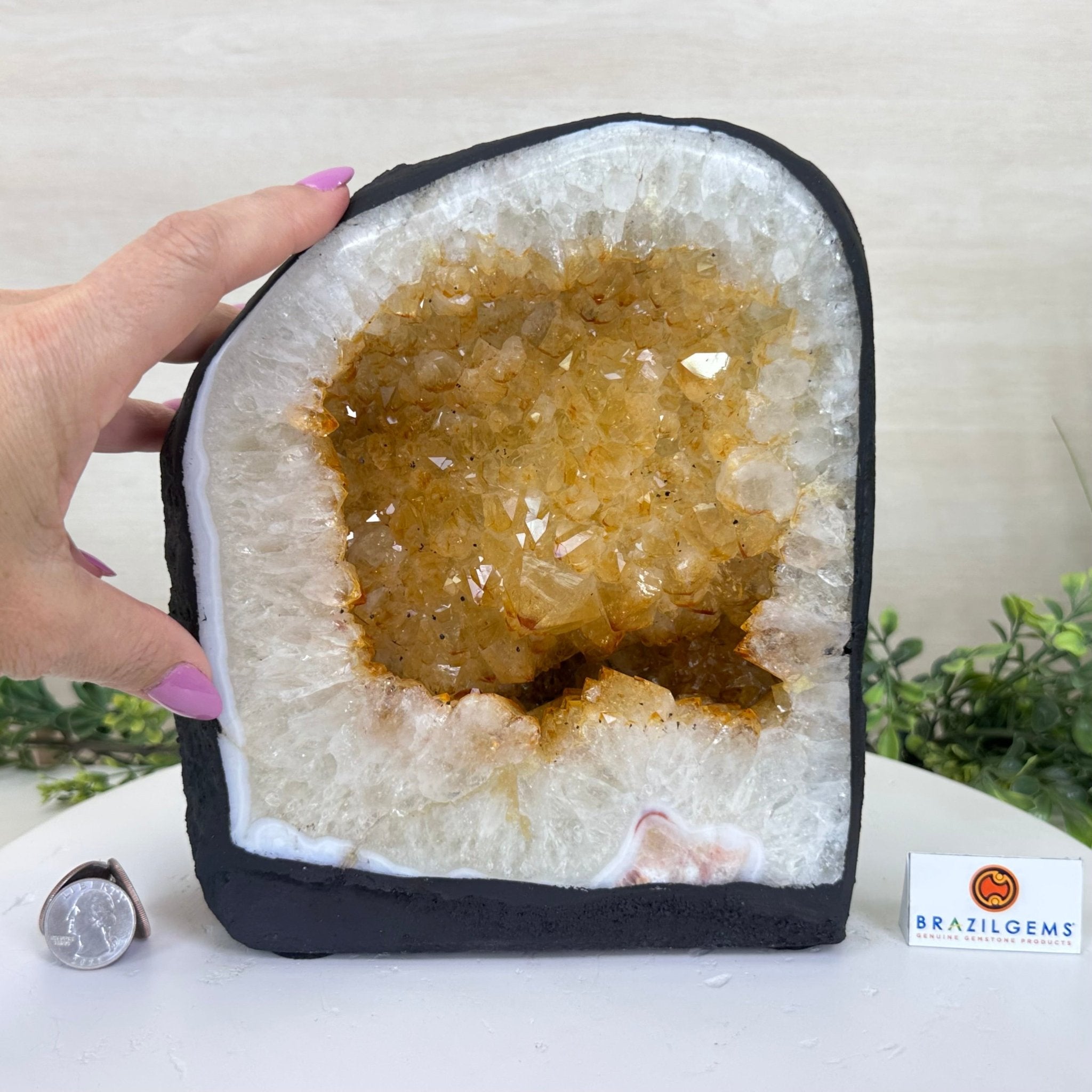 Extra Quality Citrine Cathedral, 16.5 lbs & 8.6" Tall 5603 - 0376 - Brazil GemsBrazil GemsExtra Quality Citrine Cathedral, 16.5 lbs & 8.6" Tall 5603 - 0376Cathedrals5603 - 0376