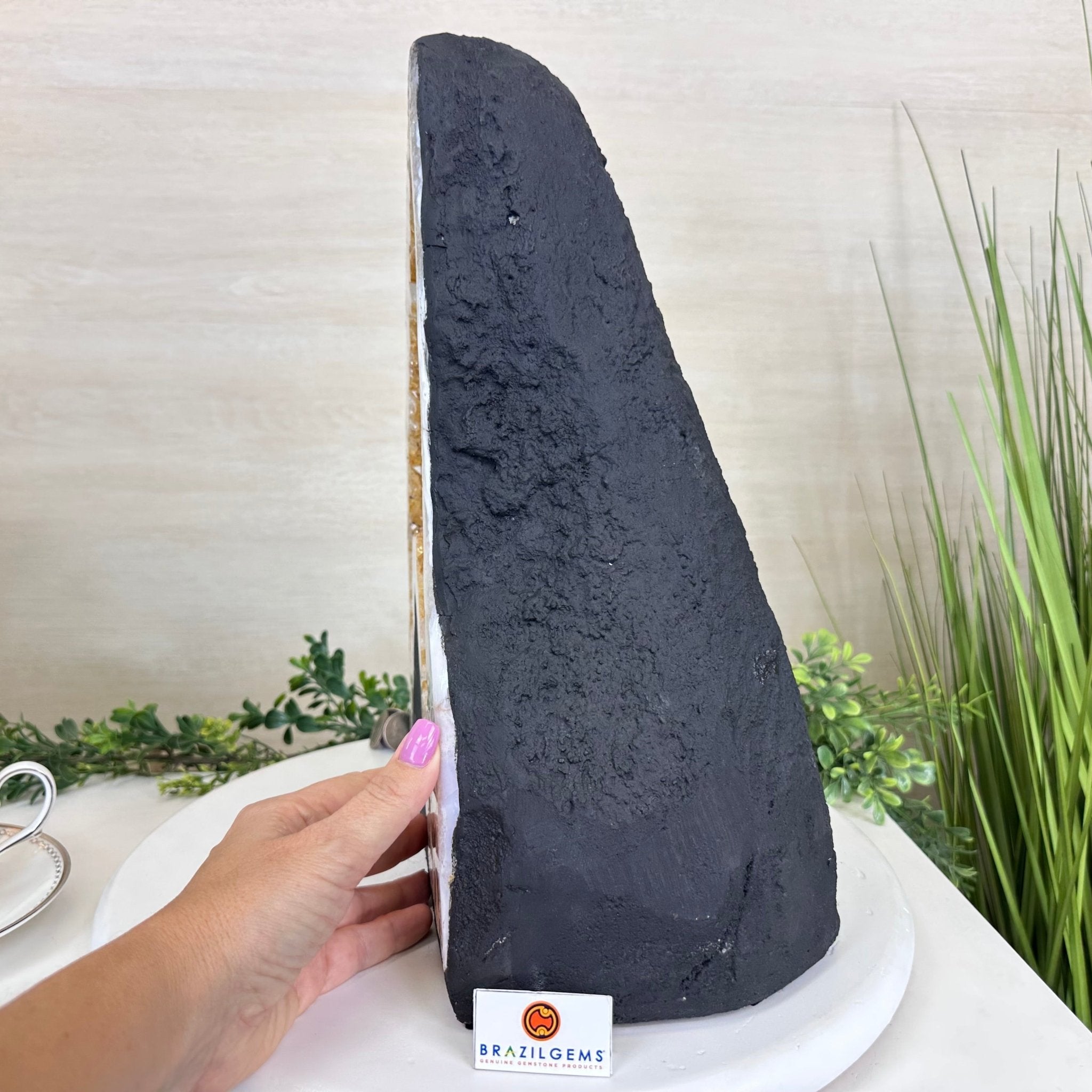 Extra Quality Citrine Cathedral, 35.6 lbs & 14.9" Tall 5603 - 0393 - Brazil GemsBrazil GemsExtra Quality Citrine Cathedral, 35.6 lbs & 14.9" Tall 5603 - 0393Cathedrals5603 - 0393