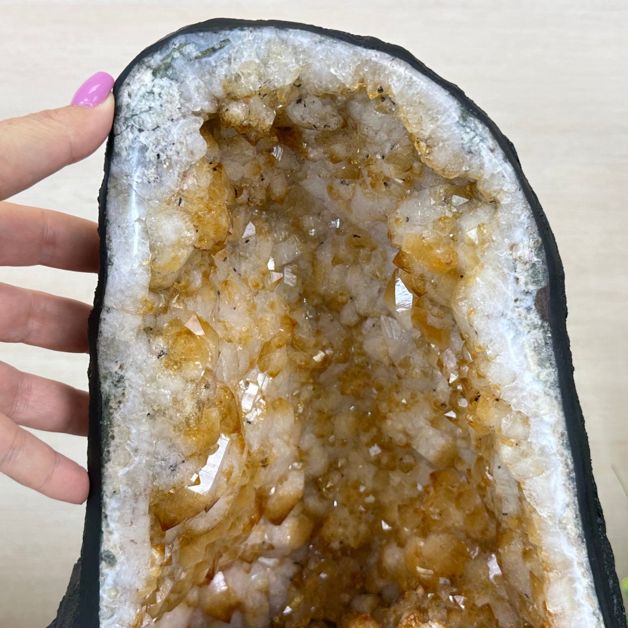 Extra Quality Citrine Cathedral, 39 lbs & 14.6" Tall 5603 - 0396 - Brazil GemsBrazil GemsExtra Quality Citrine Cathedral, 39 lbs & 14.6" Tall 5603 - 0396Cathedrals5603 - 0396