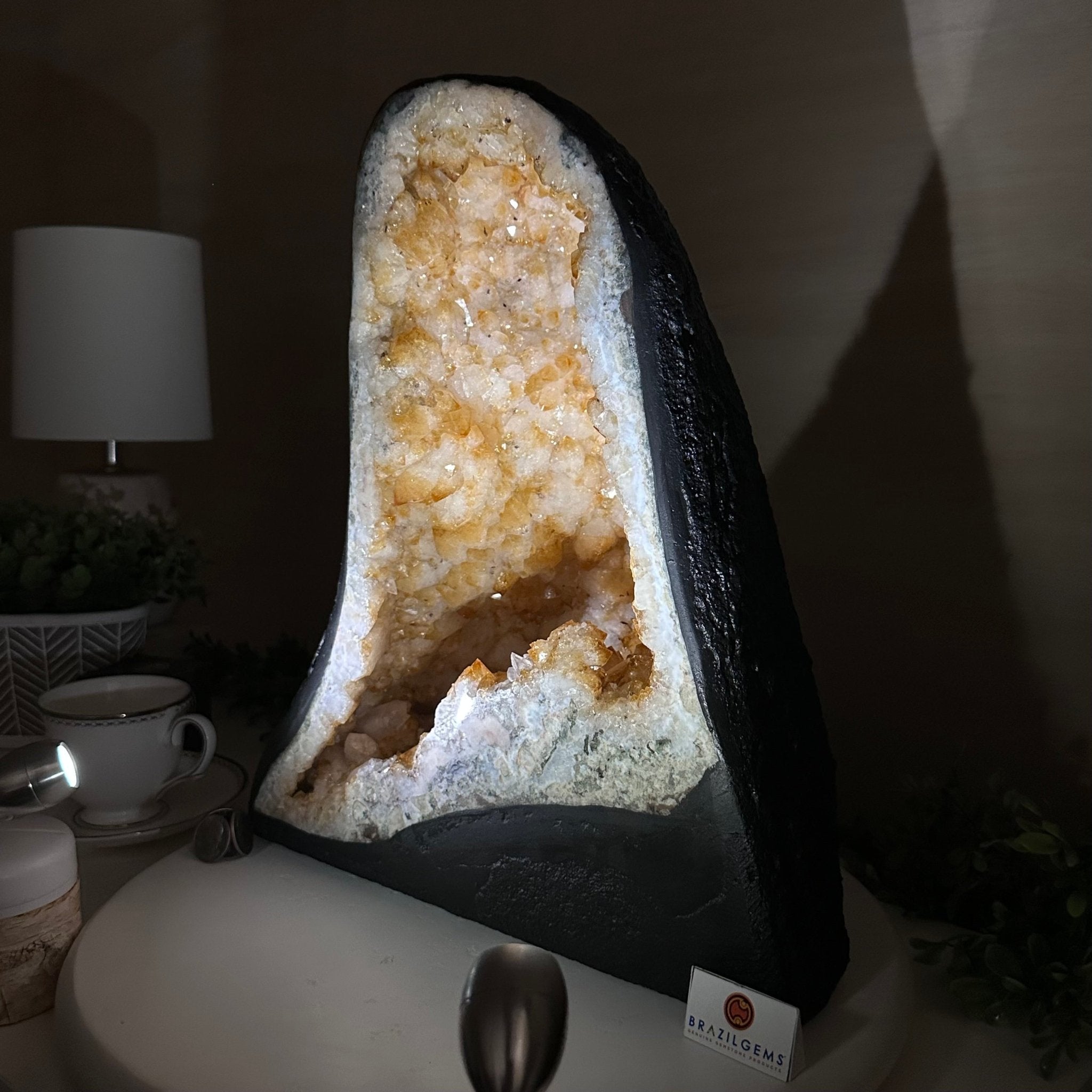 Extra Quality Citrine Cathedral, 39 lbs & 14.6" Tall 5603 - 0396 - Brazil GemsBrazil GemsExtra Quality Citrine Cathedral, 39 lbs & 14.6" Tall 5603 - 0396Cathedrals5603 - 0396