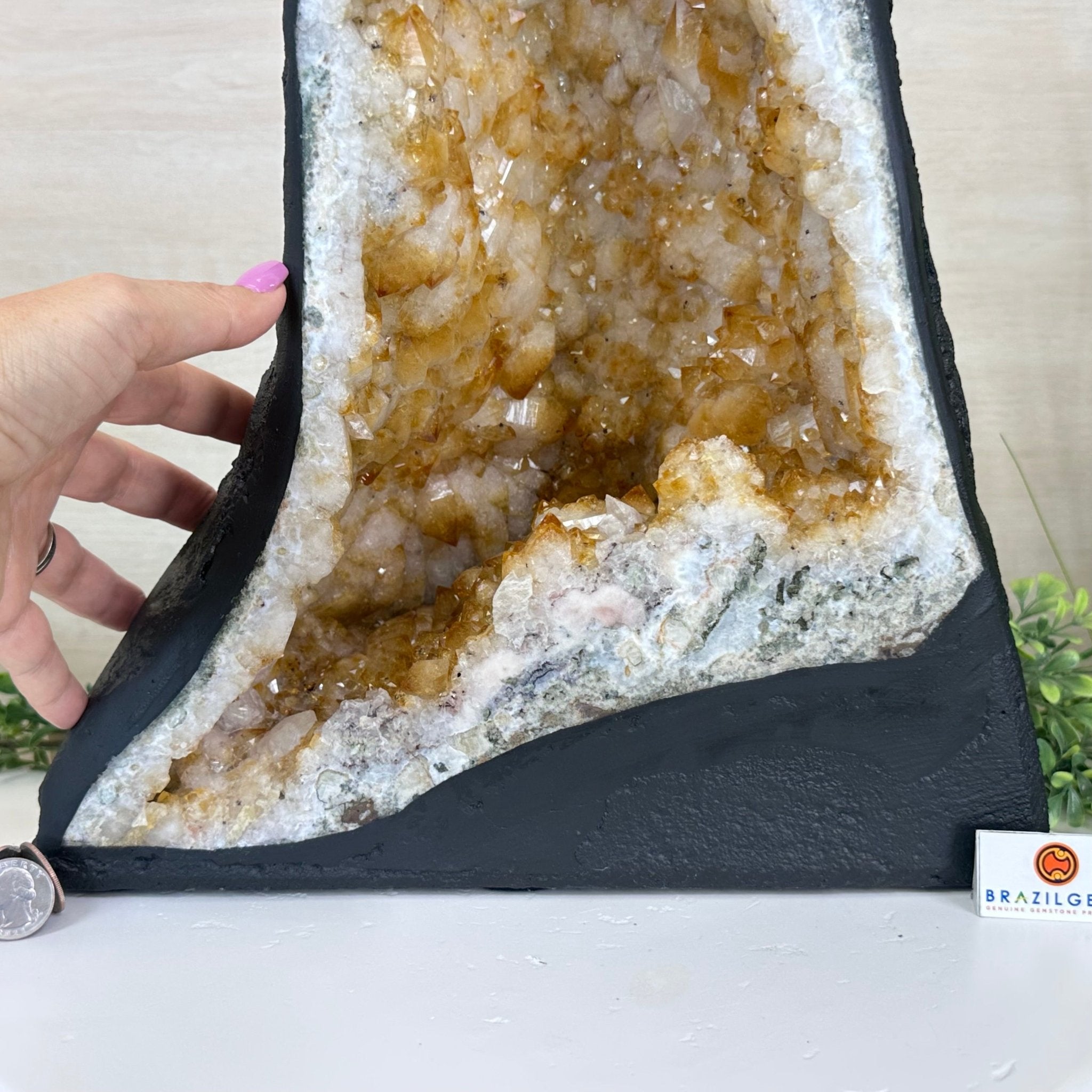 Extra Quality Citrine Cathedral, 39 lbs & 14.6" Tall 5603 - 0396 - Brazil GemsBrazil GemsExtra Quality Citrine Cathedral, 39 lbs & 14.6" Tall 5603 - 0396Cathedrals5603 - 0396
