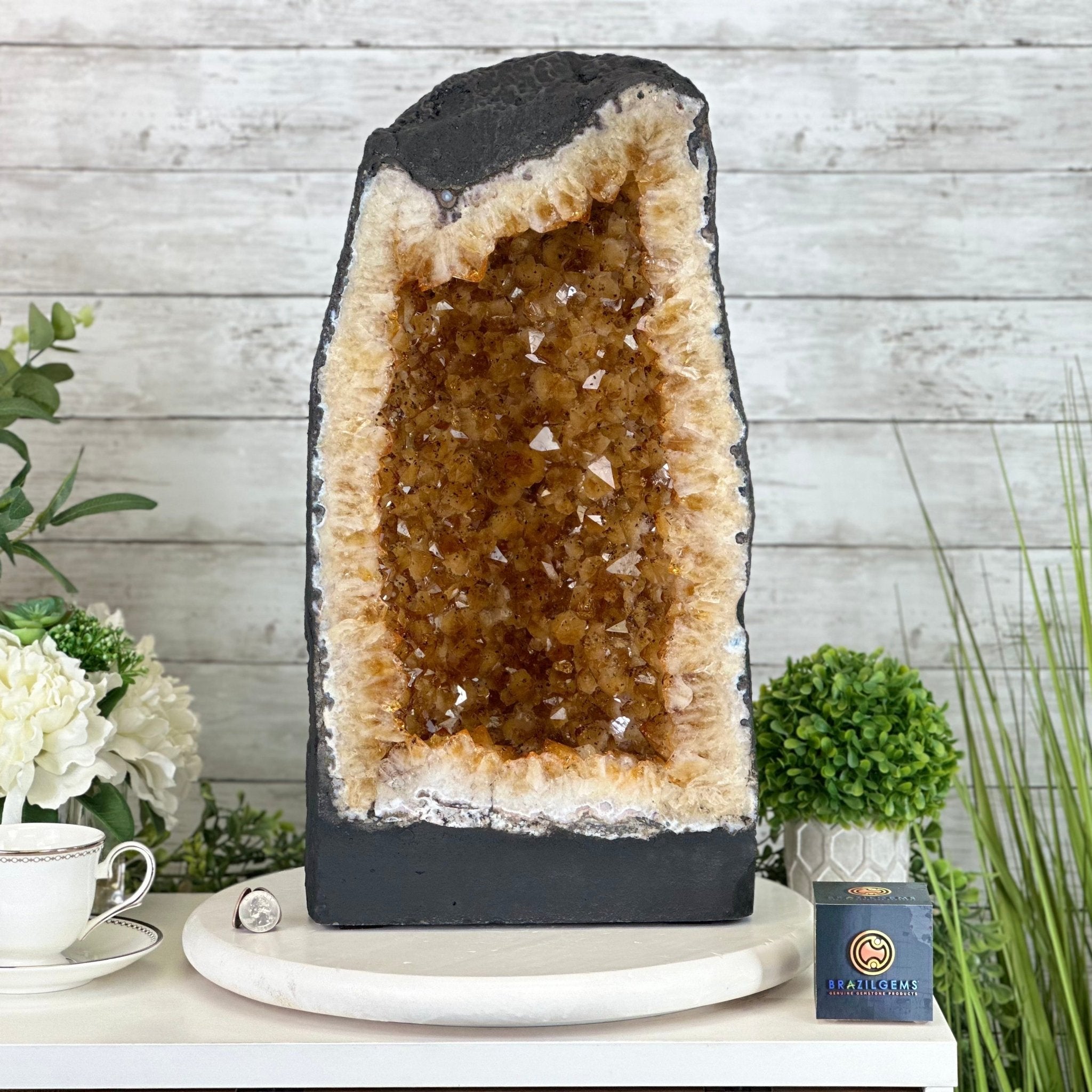 Extra Quality Citrine Cathedral, 71.4 lbs & 19.8" Tall #5603-0293 by Brazil Gems® - Brazil GemsBrazil GemsExtra Quality Citrine Cathedral, 71.4 lbs & 19.8" Tall #5603-0293 by Brazil Gems®Cathedrals5603-0293