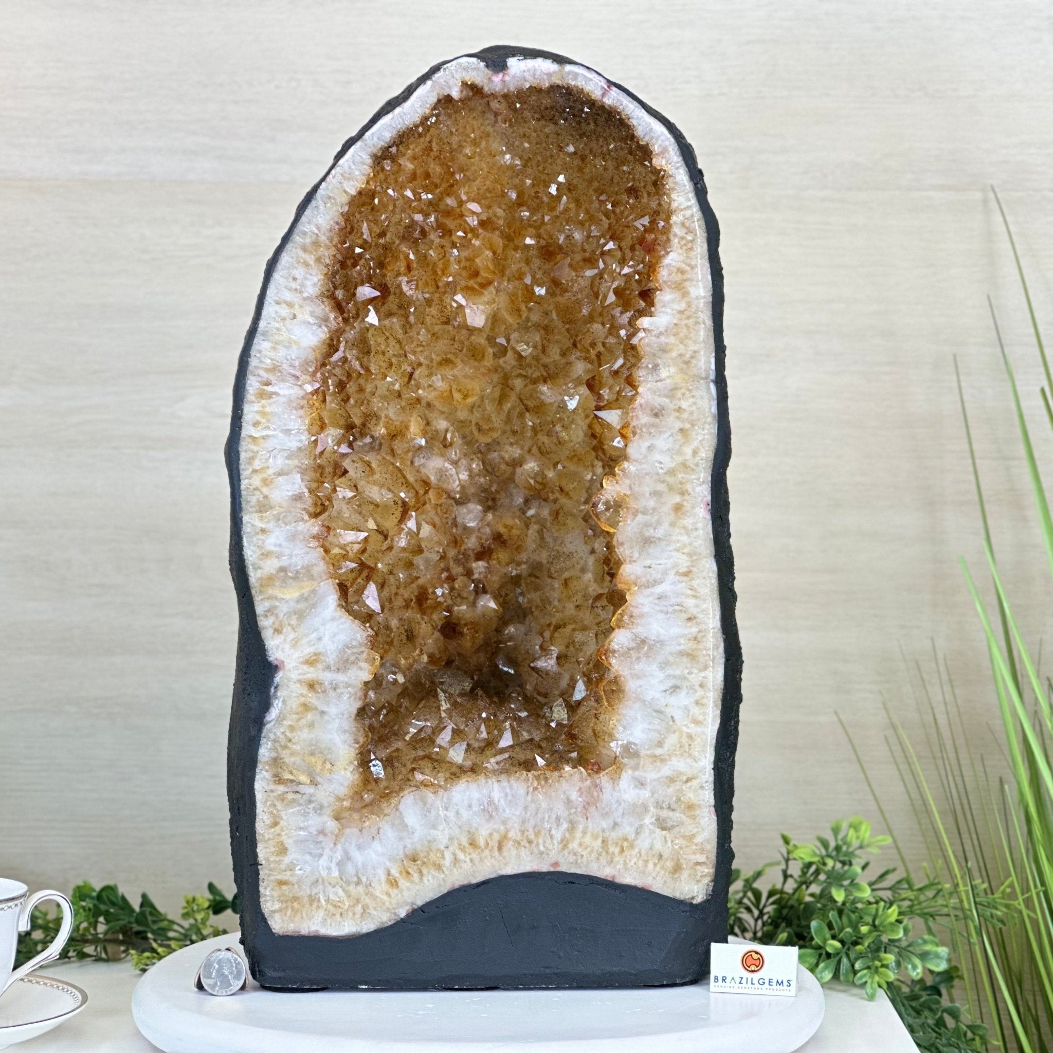 Extra Quality Citrine Cathedral, 75.6 lbs & 20.2" Tall 5603 - 0402 - Brazil GemsBrazil GemsExtra Quality Citrine Cathedral, 75.6 lbs & 20.2" Tall 5603 - 0402Cathedrals5603 - 0402