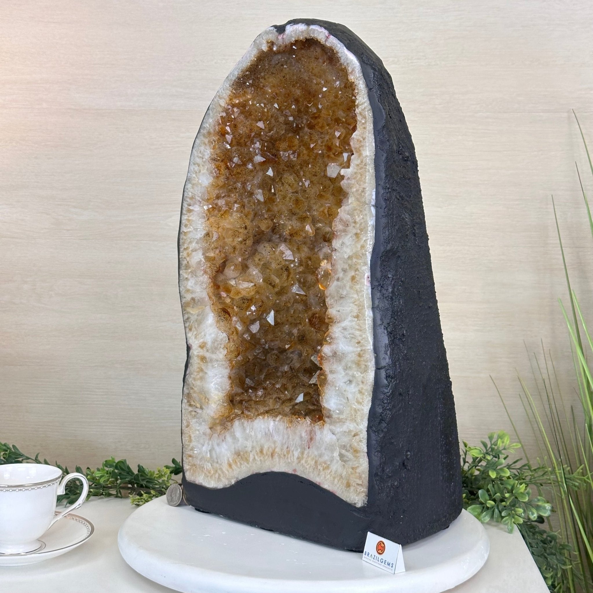 Extra Quality Citrine Cathedral, 75.6 lbs & 20.2" Tall 5603 - 0402 - Brazil GemsBrazil GemsExtra Quality Citrine Cathedral, 75.6 lbs & 20.2" Tall 5603 - 0402Cathedrals5603 - 0402