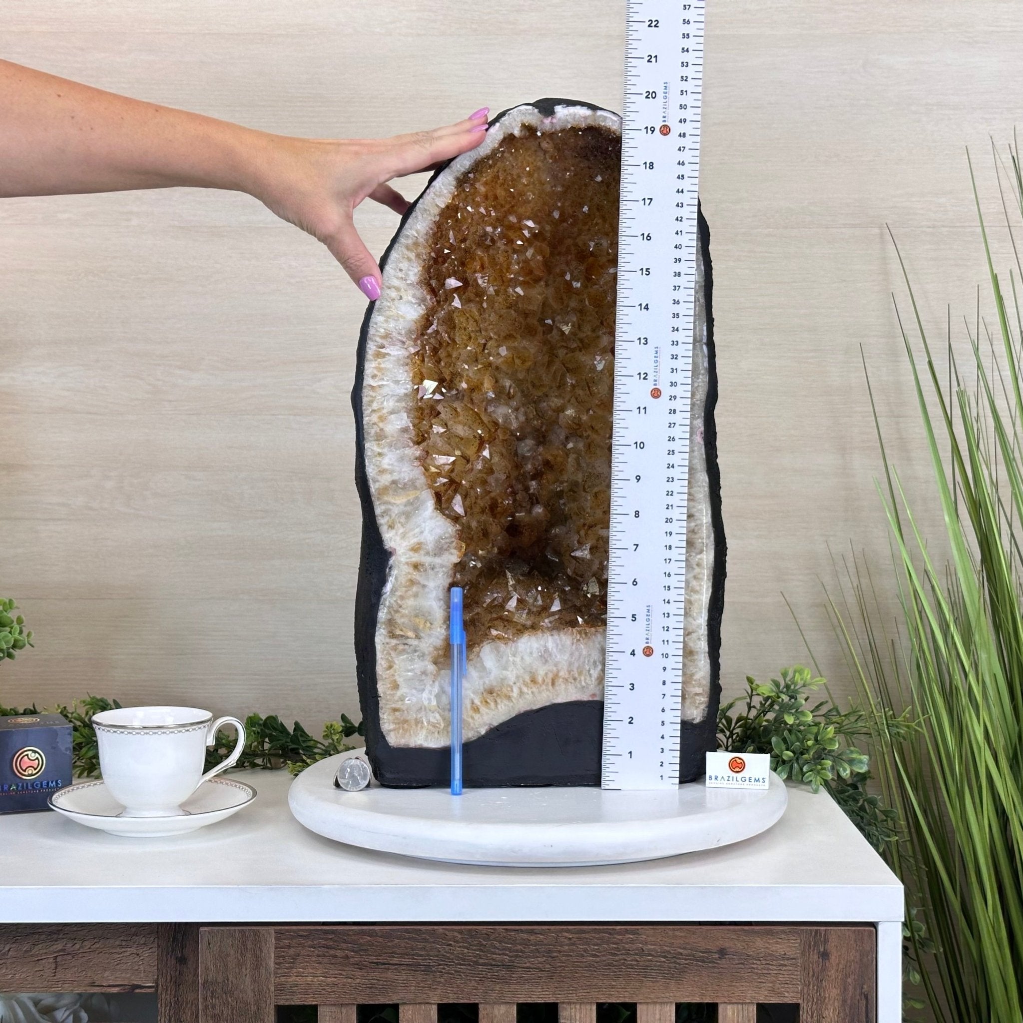 Extra Quality Citrine Cathedral, 75.6 lbs & 20.2" Tall 5603 - 0402 - Brazil GemsBrazil GemsExtra Quality Citrine Cathedral, 75.6 lbs & 20.2" Tall 5603 - 0402Cathedrals5603 - 0402