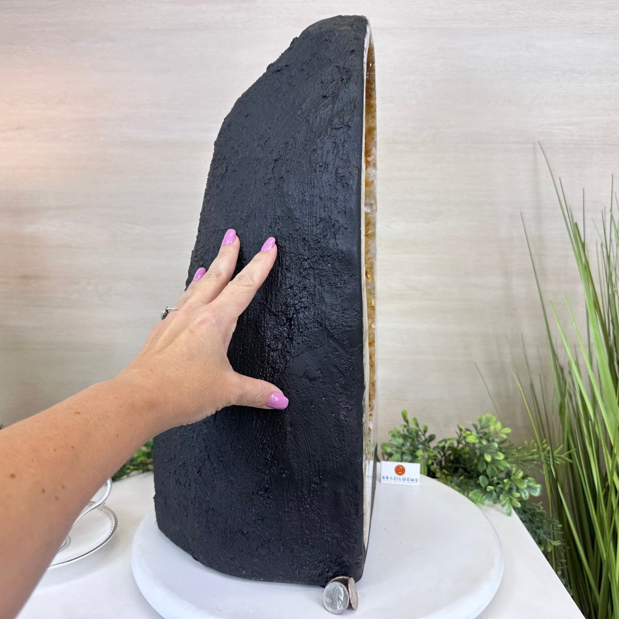 Extra Quality Citrine Cathedral, 75.6 lbs & 20.2" Tall 5603 - 0402 - Brazil GemsBrazil GemsExtra Quality Citrine Cathedral, 75.6 lbs & 20.2" Tall 5603 - 0402Cathedrals5603 - 0402