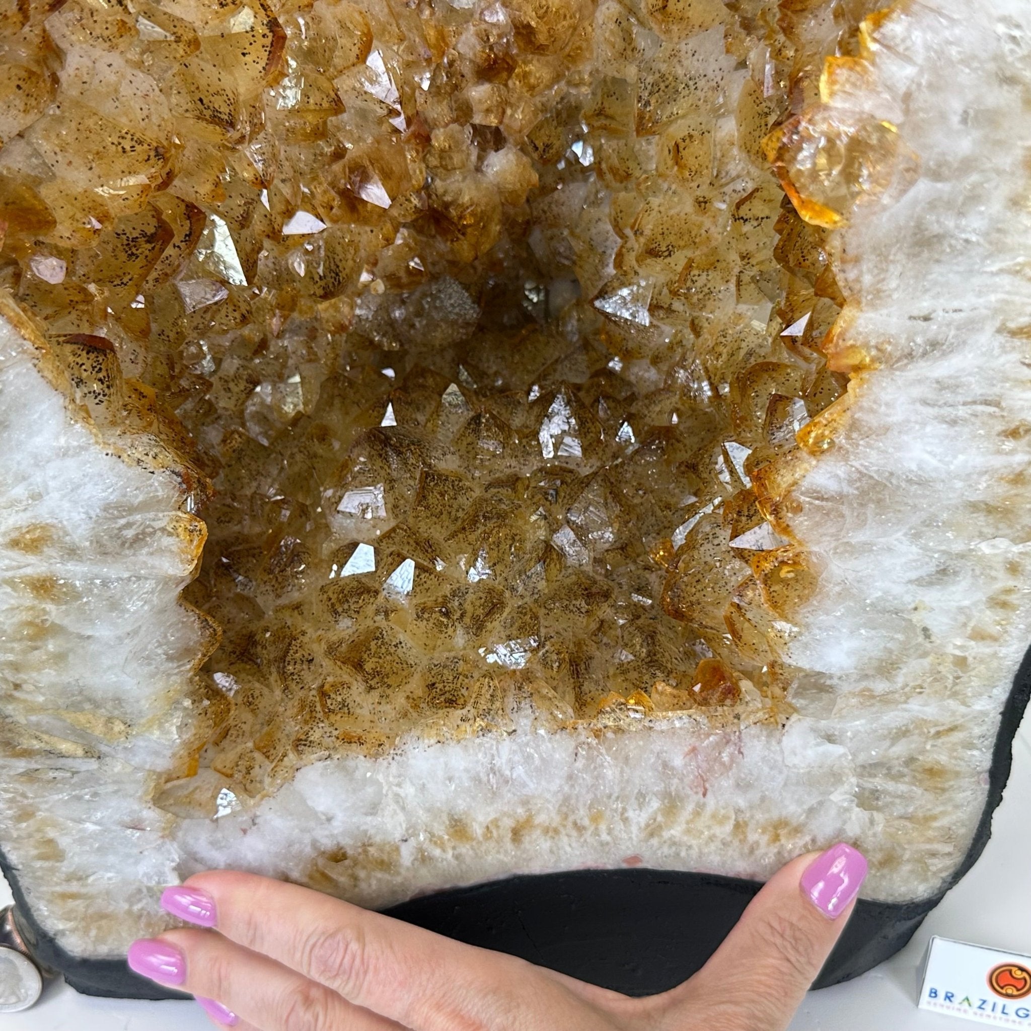 Extra Quality Citrine Cathedral, 75.6 lbs & 20.2" Tall 5603 - 0402 - Brazil GemsBrazil GemsExtra Quality Citrine Cathedral, 75.6 lbs & 20.2" Tall 5603 - 0402Cathedrals5603 - 0402