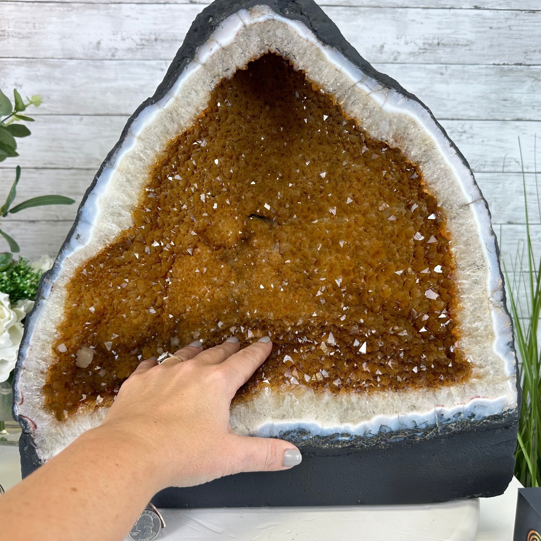 Extra Quality Citrine Cathedral, 79.2 lbs & 15.8" Tall #5603-0303 by Brazil Gems® - Brazil GemsBrazil GemsExtra Quality Citrine Cathedral, 79.2 lbs & 15.8" Tall #5603-0303 by Brazil Gems®Cathedrals5603-0303