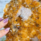 Extra Quality Citrine Cluster on a Metal Stand, 7.4 lbs & 12.9" Tall #5496 - 0059 - Brazil GemsBrazil GemsExtra Quality Citrine Cluster on a Metal Stand, 7.4 lbs & 12.9" Tall #5496 - 0059Clusters on Fixed Bases5496 - 0059