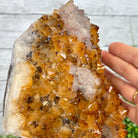 Extra Quality Citrine Cluster on a Metal Stand, 7.4 lbs & 12.9" Tall #5496 - 0059 - Brazil GemsBrazil GemsExtra Quality Citrine Cluster on a Metal Stand, 7.4 lbs & 12.9" Tall #5496 - 0059Clusters on Fixed Bases5496 - 0059