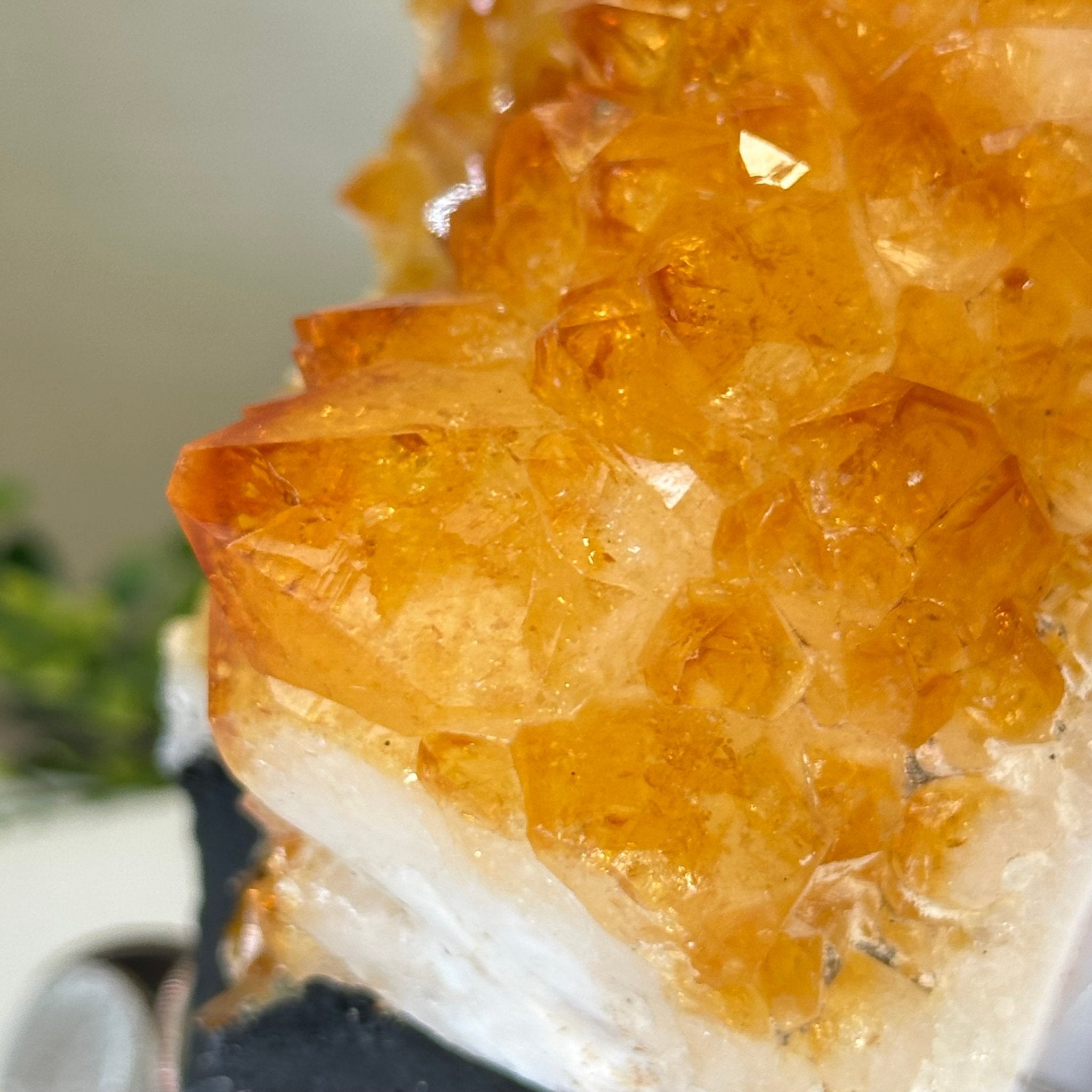 Extra Quality Citrine Cluster on Cement Base, 10.6 lbs and 11.9" Tall 5615 - 0067 - Brazil GemsBrazil GemsExtra Quality Citrine Cluster on Cement Base, 10.6 lbs and 11.9" Tall 5615 - 0067Clusters on Cement Bases5615 - 0067