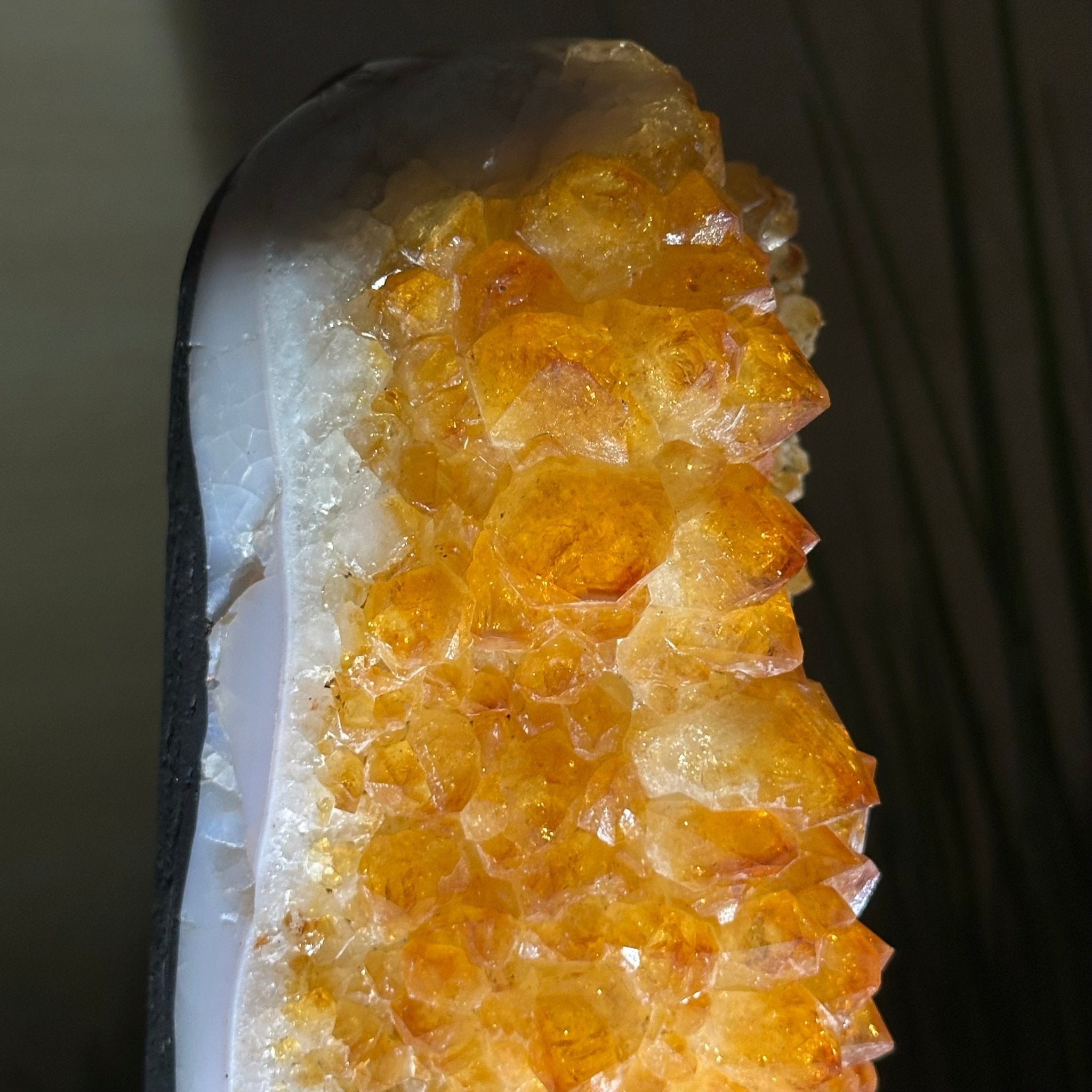 Extra Quality Citrine Cluster on Cement Base, 10.6 lbs and 11.9" Tall 5615 - 0067 - Brazil GemsBrazil GemsExtra Quality Citrine Cluster on Cement Base, 10.6 lbs and 11.9" Tall 5615 - 0067Clusters on Cement Bases5615 - 0067