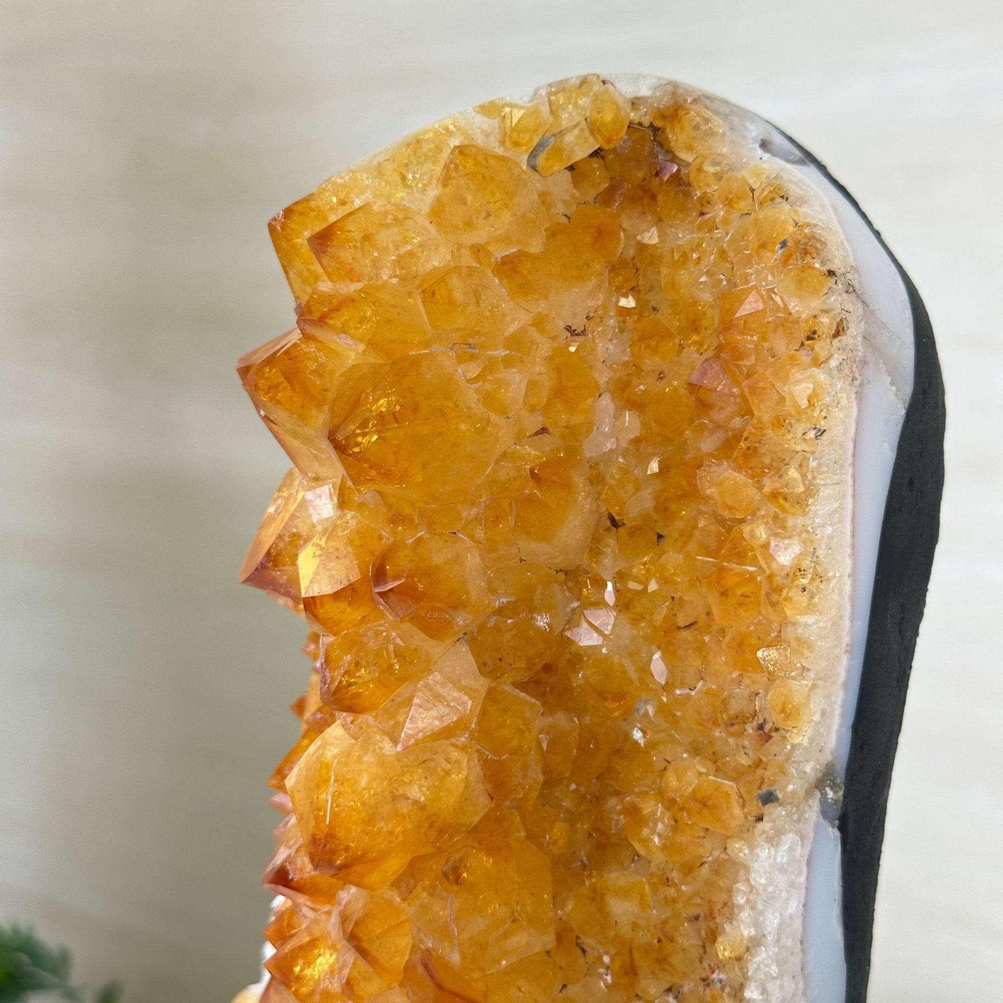 Extra Quality Citrine Cluster on Cement Base, 10.6 lbs and 11.9" Tall 5615 - 0067 - Brazil GemsBrazil GemsExtra Quality Citrine Cluster on Cement Base, 10.6 lbs and 11.9" Tall 5615 - 0067Clusters on Cement Bases5615 - 0067