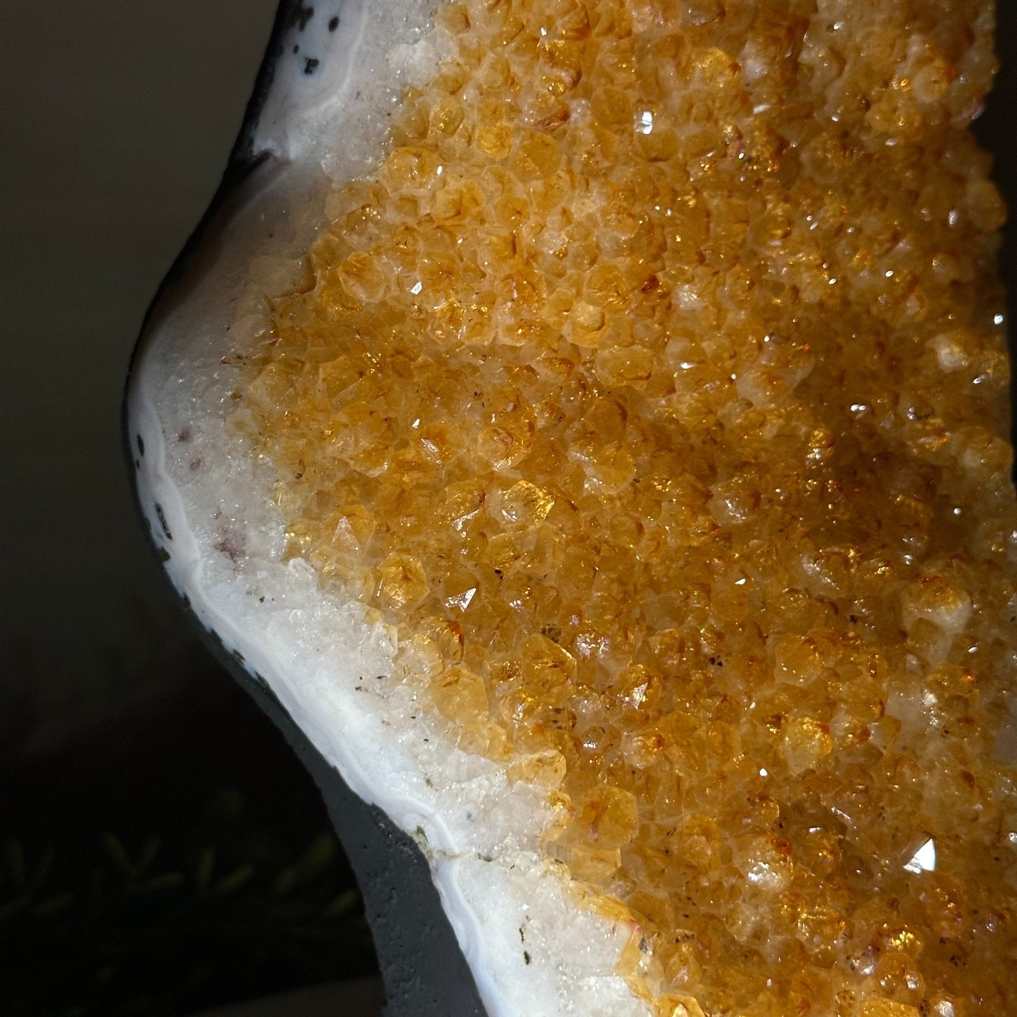 Extra Quality Citrine Cluster on Cement Base, 11.6 lbs and 11.9" Tall #5615 - 0046 - Brazil GemsBrazil GemsExtra Quality Citrine Cluster on Cement Base, 11.6 lbs and 11.9" Tall #5615 - 0046Clusters on Cement Bases5615 - 0046