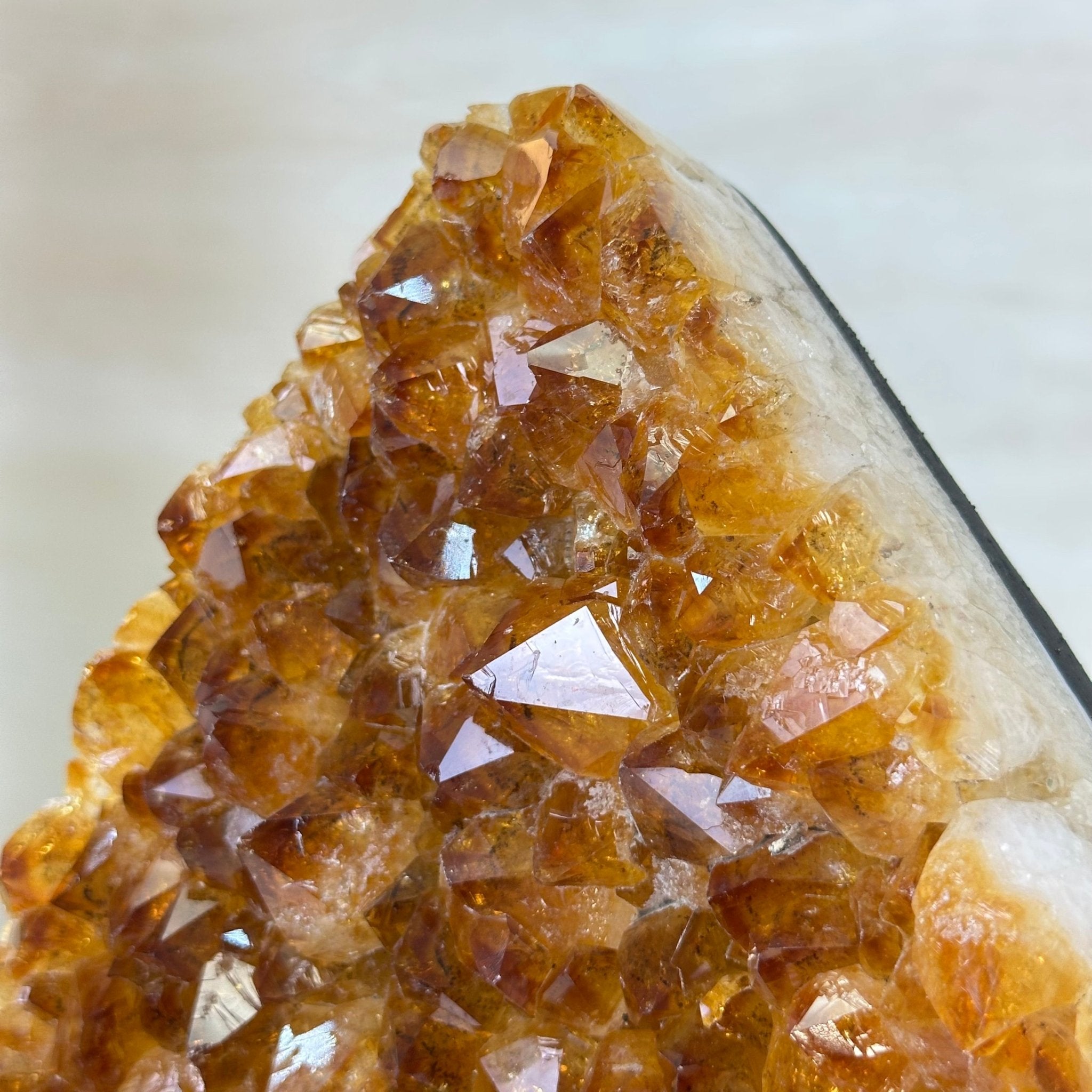 Extra Quality Citrine Cluster on Cement Base, 13.8 lbs and 11.4" Tall 5615 - 0069 - Brazil GemsBrazil GemsExtra Quality Citrine Cluster on Cement Base, 13.8 lbs and 11.4" Tall 5615 - 0069Clusters on Cement Bases5615 - 0069