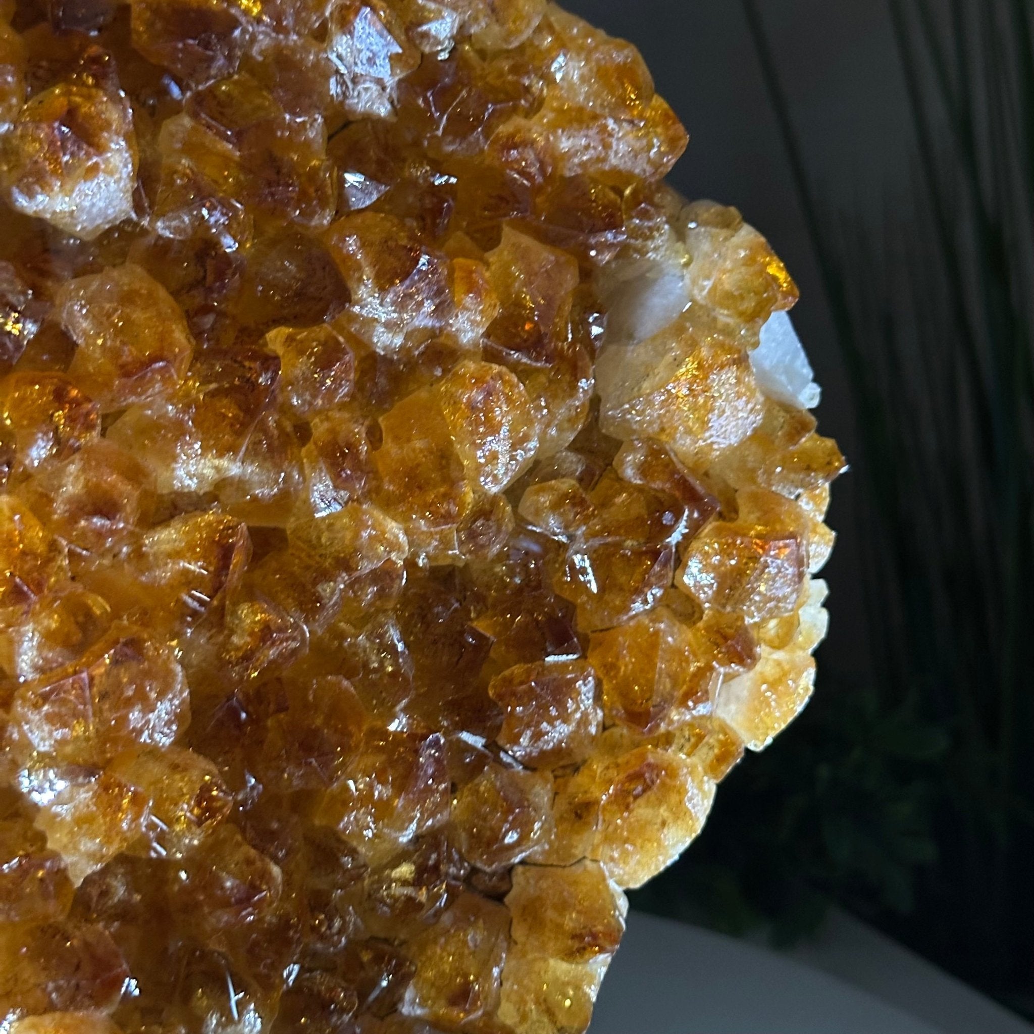 Extra Quality Citrine Cluster on Cement Base, 13.8 lbs and 11.4" Tall 5615 - 0069 - Brazil GemsBrazil GemsExtra Quality Citrine Cluster on Cement Base, 13.8 lbs and 11.4" Tall 5615 - 0069Clusters on Cement Bases5615 - 0069
