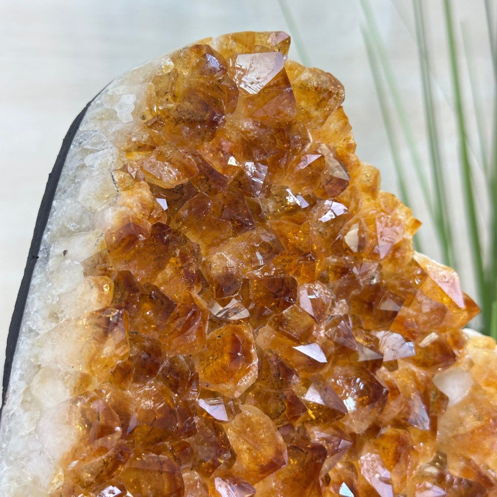 Extra Quality Citrine Cluster on Cement Base, 13.8 lbs and 11.4" Tall 5615 - 0069 - Brazil GemsBrazil GemsExtra Quality Citrine Cluster on Cement Base, 13.8 lbs and 11.4" Tall 5615 - 0069Clusters on Cement Bases5615 - 0069
