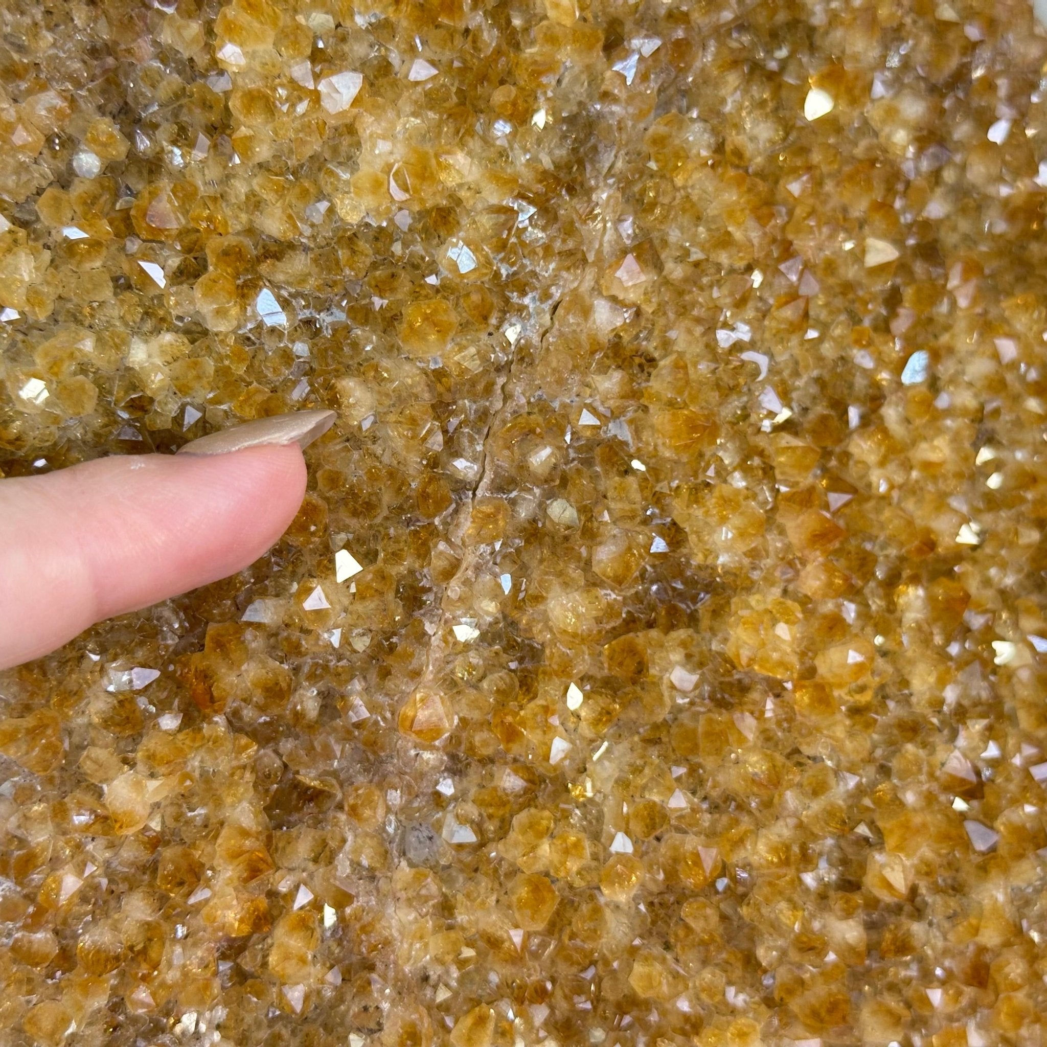 Extra Quality Citrine Cluster on Cement Base, 13.8 lbs and 13.7" Tall 5615 - 0068 - Brazil GemsBrazil GemsExtra Quality Citrine Cluster on Cement Base, 13.8 lbs and 13.7" Tall 5615 - 0068Clusters on Cement Bases5615 - 0068