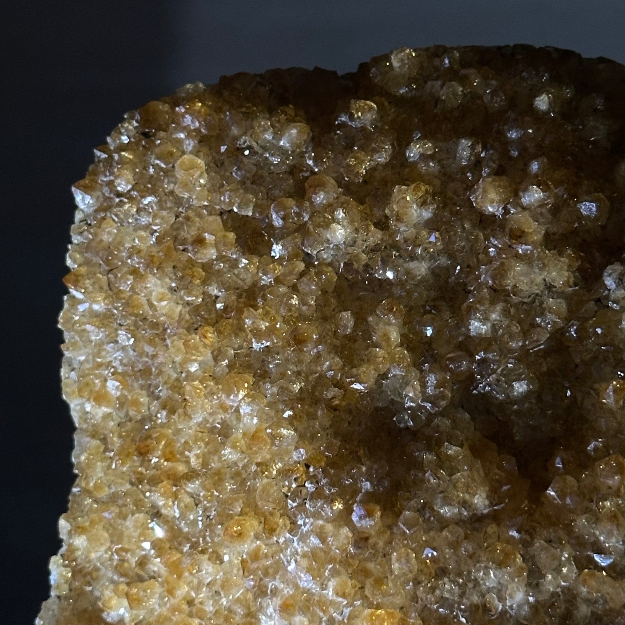 Extra Quality Citrine Cluster on Cement Base, 13.8 lbs and 13.7" Tall 5615 - 0068 - Brazil GemsBrazil GemsExtra Quality Citrine Cluster on Cement Base, 13.8 lbs and 13.7" Tall 5615 - 0068Clusters on Cement Bases5615 - 0068