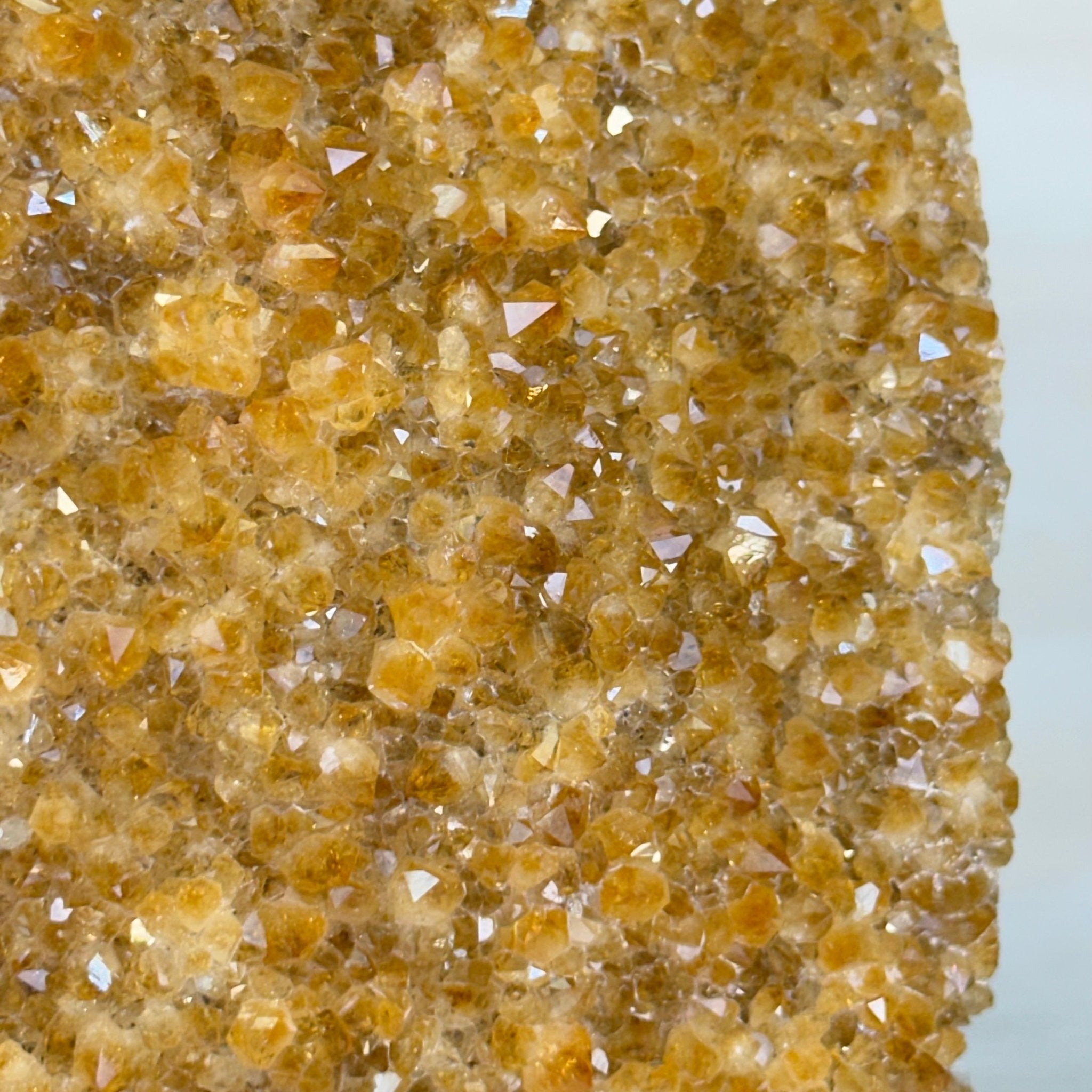 Extra Quality Citrine Cluster on Cement Base, 13.8 lbs and 13.7" Tall 5615 - 0068 - Brazil GemsBrazil GemsExtra Quality Citrine Cluster on Cement Base, 13.8 lbs and 13.7" Tall 5615 - 0068Clusters on Cement Bases5615 - 0068