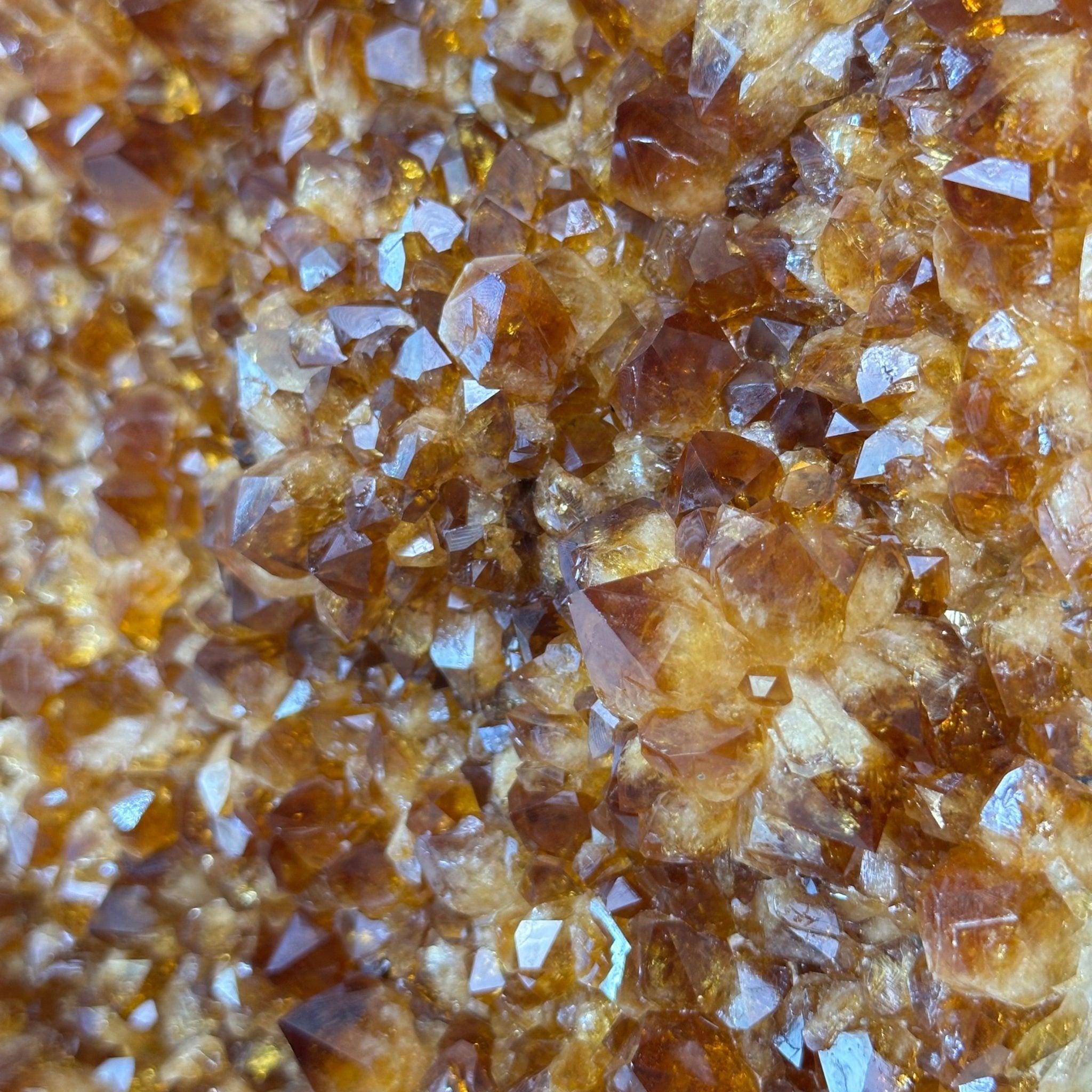 Extra Quality Citrine Cluster on Cement Base, 16.5 lbs and 14.9" Tall 5615 - 0070 - Brazil GemsBrazil GemsExtra Quality Citrine Cluster on Cement Base, 16.5 lbs and 14.9" Tall 5615 - 0070Clusters on Cement Bases5615 - 0070