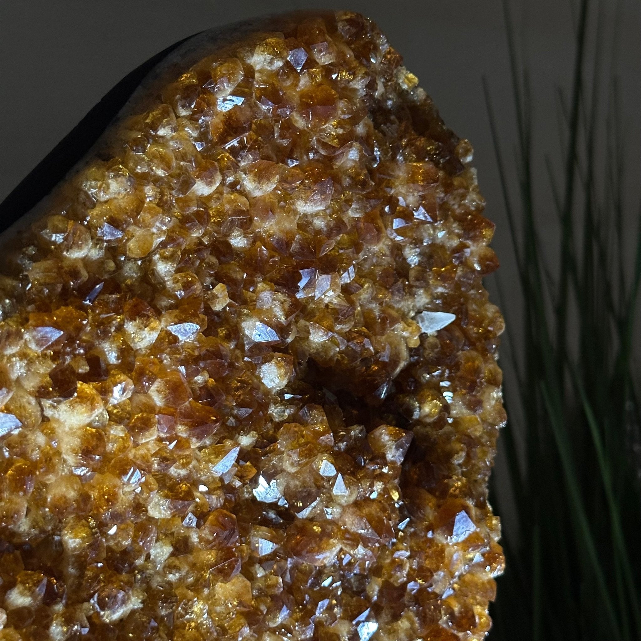 Extra Quality Citrine Cluster on Cement Base, 16.5 lbs and 14.9" Tall 5615 - 0070 - Brazil GemsBrazil GemsExtra Quality Citrine Cluster on Cement Base, 16.5 lbs and 14.9" Tall 5615 - 0070Clusters on Cement Bases5615 - 0070