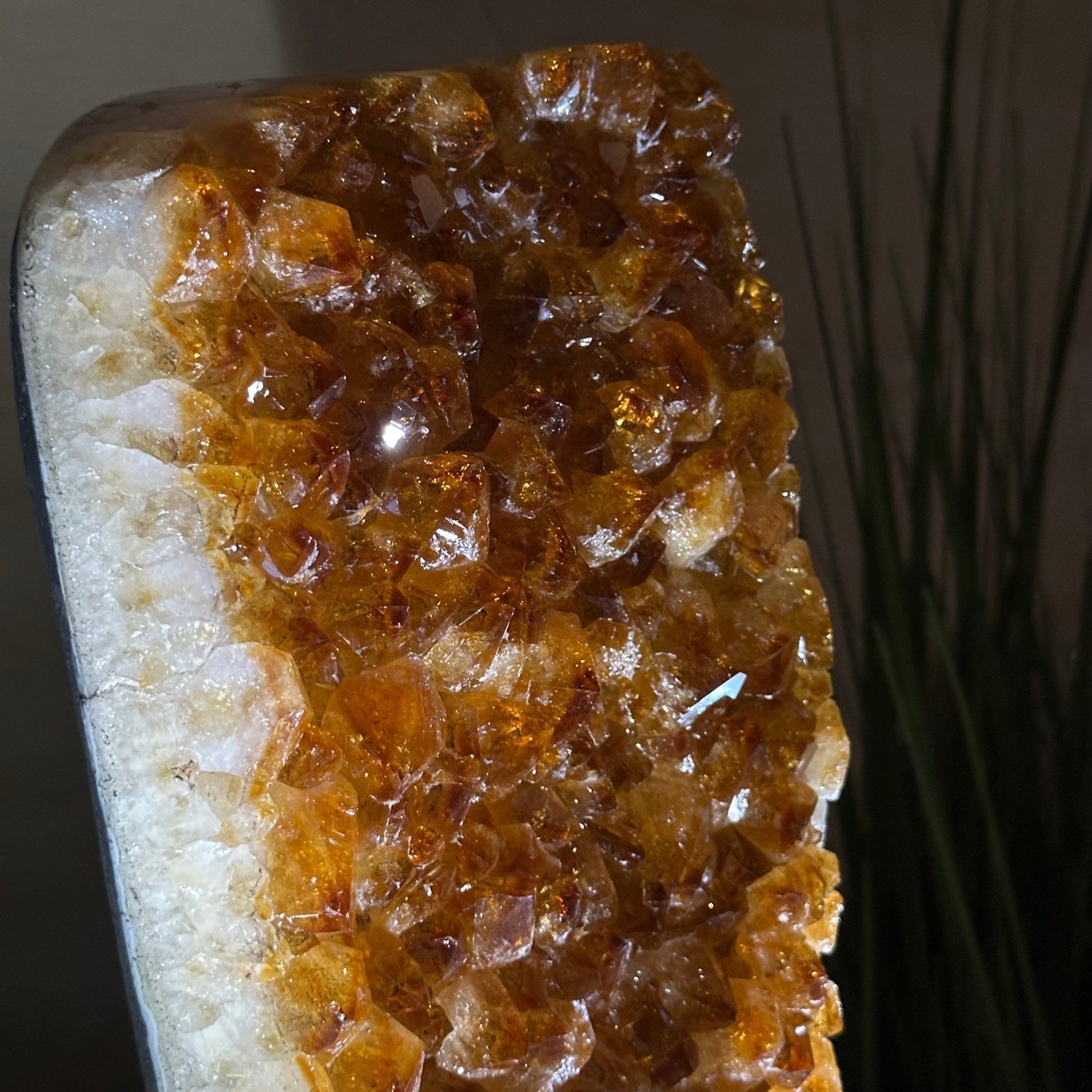 Extra Quality Citrine Cluster on Cement Base, 18.6 lbs and 14.9" Tall 5615 - 0071 - Brazil GemsBrazil GemsExtra Quality Citrine Cluster on Cement Base, 18.6 lbs and 14.9" Tall 5615 - 0071Clusters on Cement Bases5615 - 0071