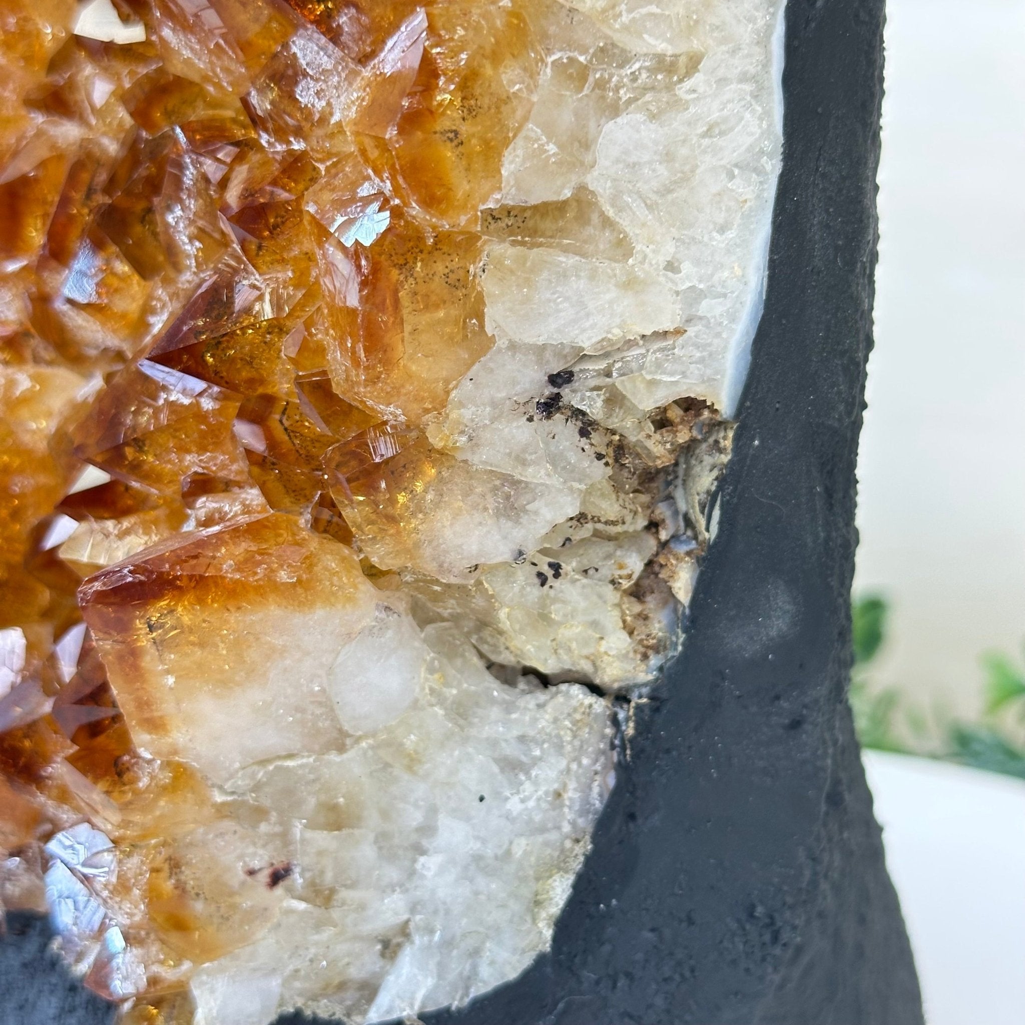 Extra Quality Citrine Cluster on Cement Base, 18.6 lbs and 14.9" Tall 5615 - 0071 - Brazil GemsBrazil GemsExtra Quality Citrine Cluster on Cement Base, 18.6 lbs and 14.9" Tall 5615 - 0071Clusters on Cement Bases5615 - 0071