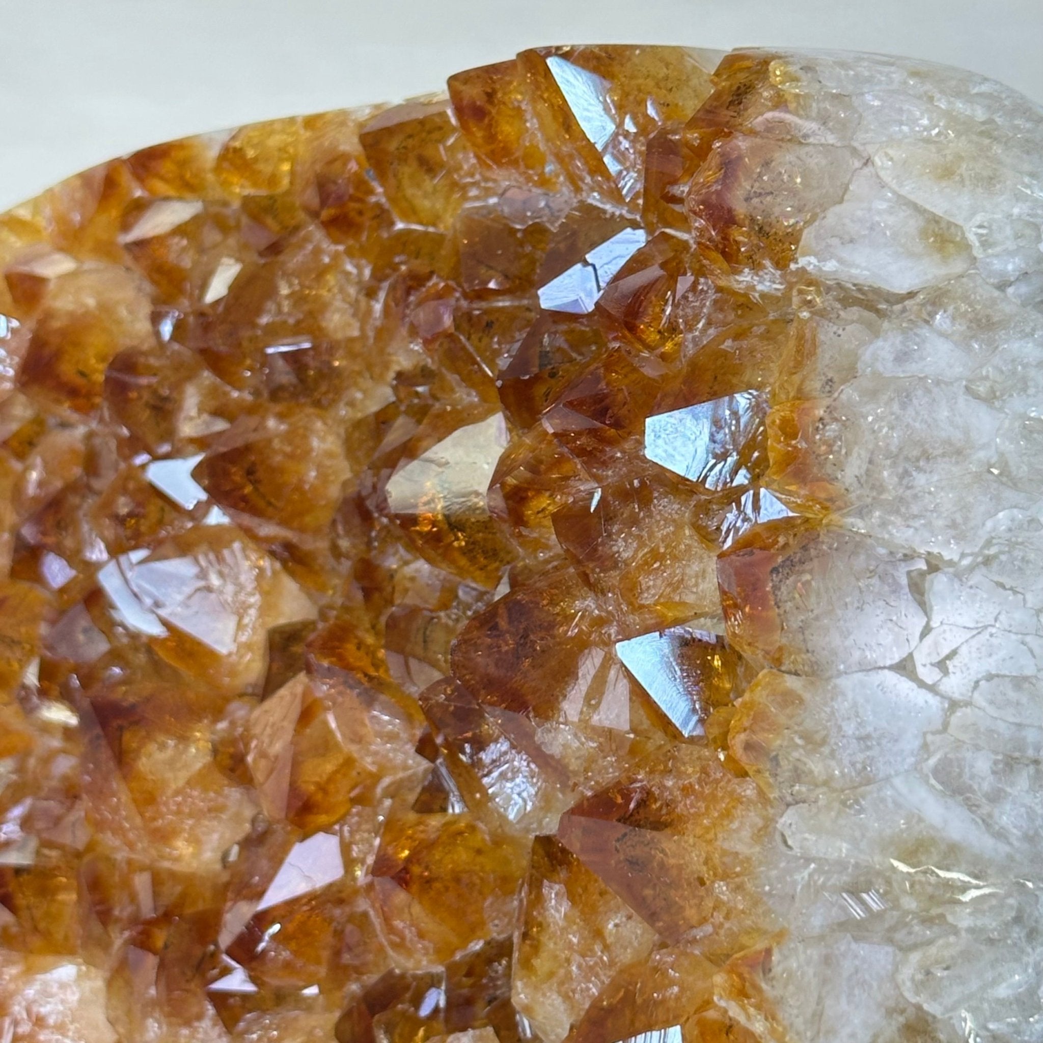 Extra Quality Citrine Cluster on Cement Base, 18.6 lbs and 14.9" Tall 5615 - 0071 - Brazil GemsBrazil GemsExtra Quality Citrine Cluster on Cement Base, 18.6 lbs and 14.9" Tall 5615 - 0071Clusters on Cement Bases5615 - 0071