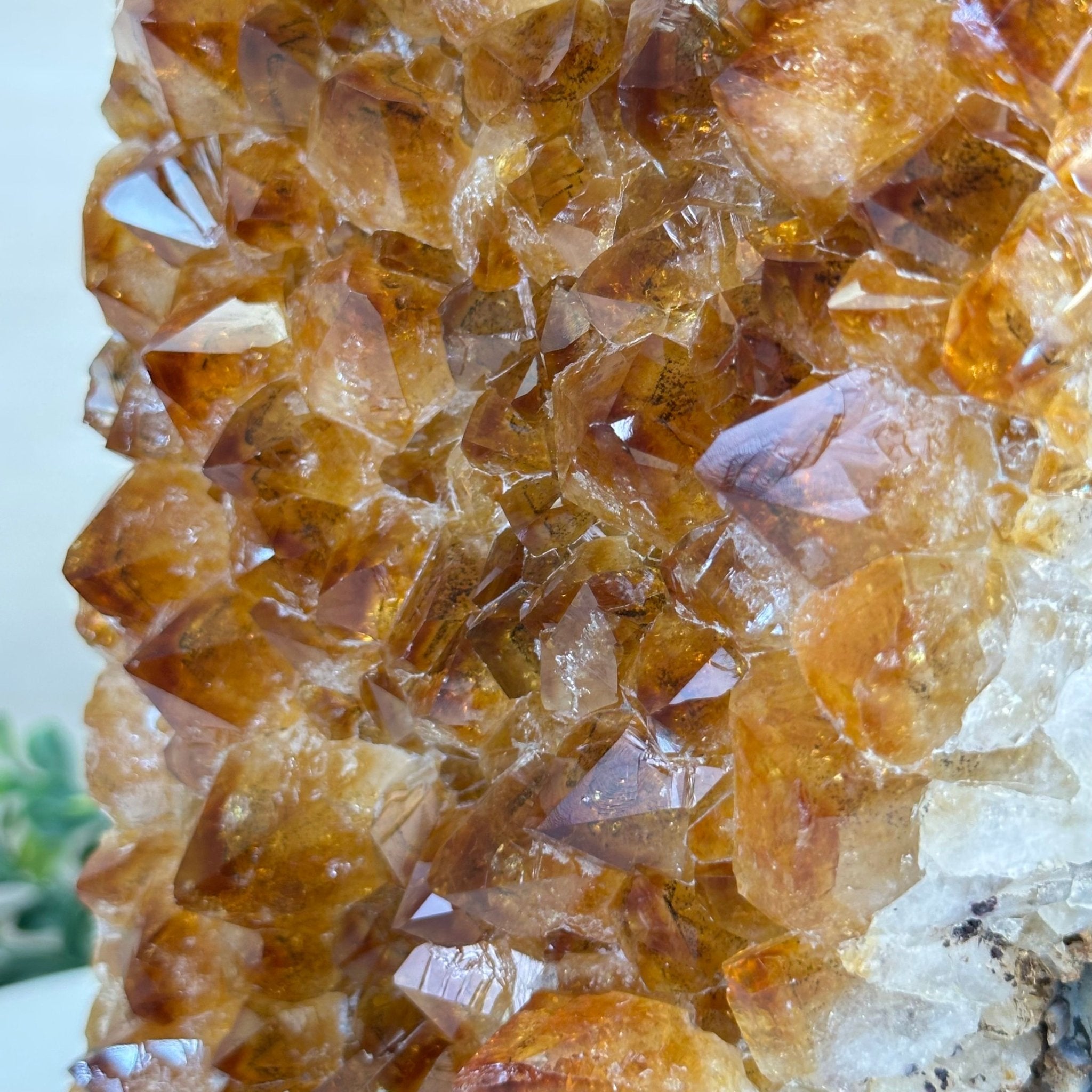 Extra Quality Citrine Cluster on Cement Base, 18.6 lbs and 14.9" Tall 5615 - 0071 - Brazil GemsBrazil GemsExtra Quality Citrine Cluster on Cement Base, 18.6 lbs and 14.9" Tall 5615 - 0071Clusters on Cement Bases5615 - 0071