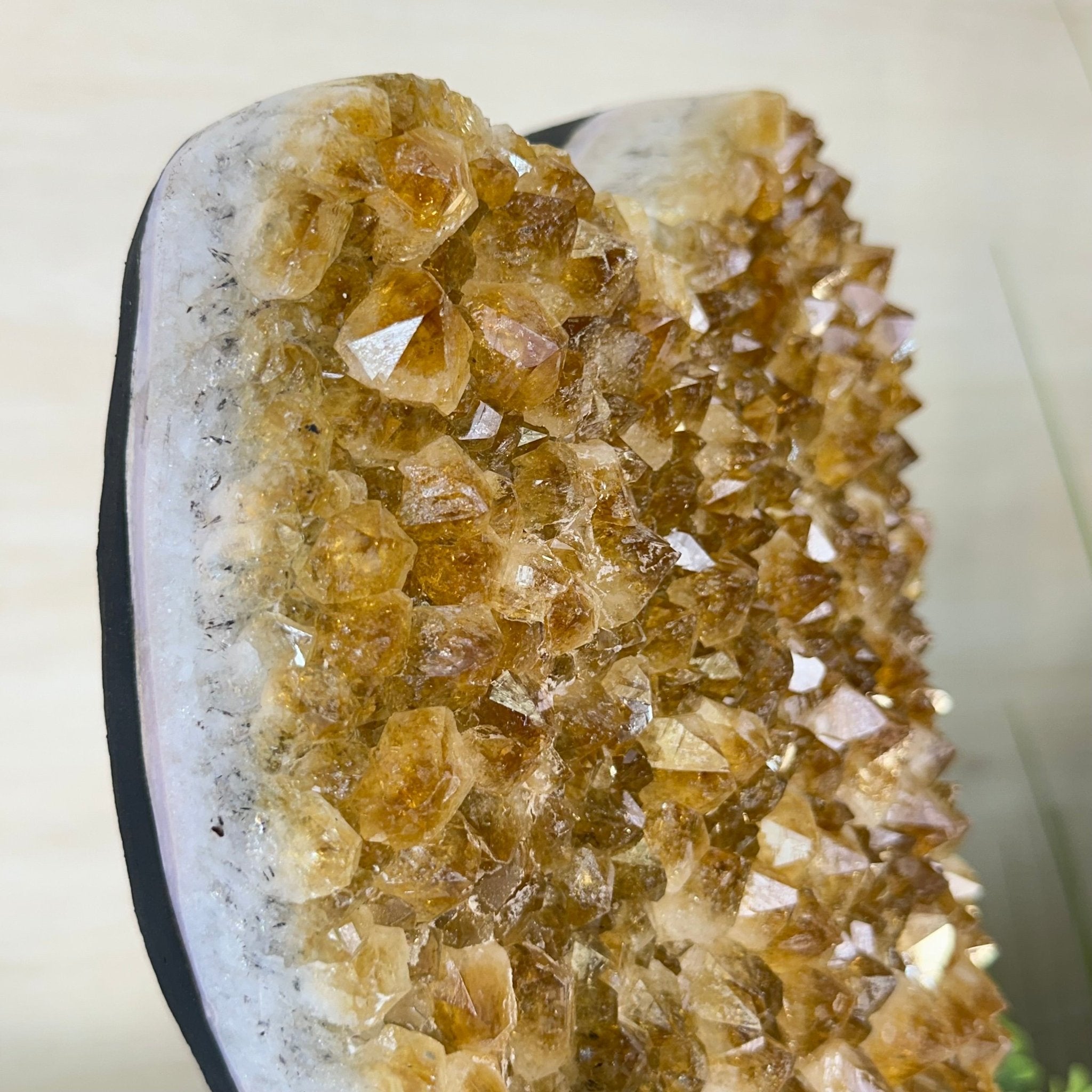 Extra Quality Citrine Cluster on Cement Base, 21.5 lbs and 14.6" Tall 5615 - 0072 - Brazil GemsBrazil GemsExtra Quality Citrine Cluster on Cement Base, 21.5 lbs and 14.6" Tall 5615 - 0072Clusters on Cement Bases5615 - 0072