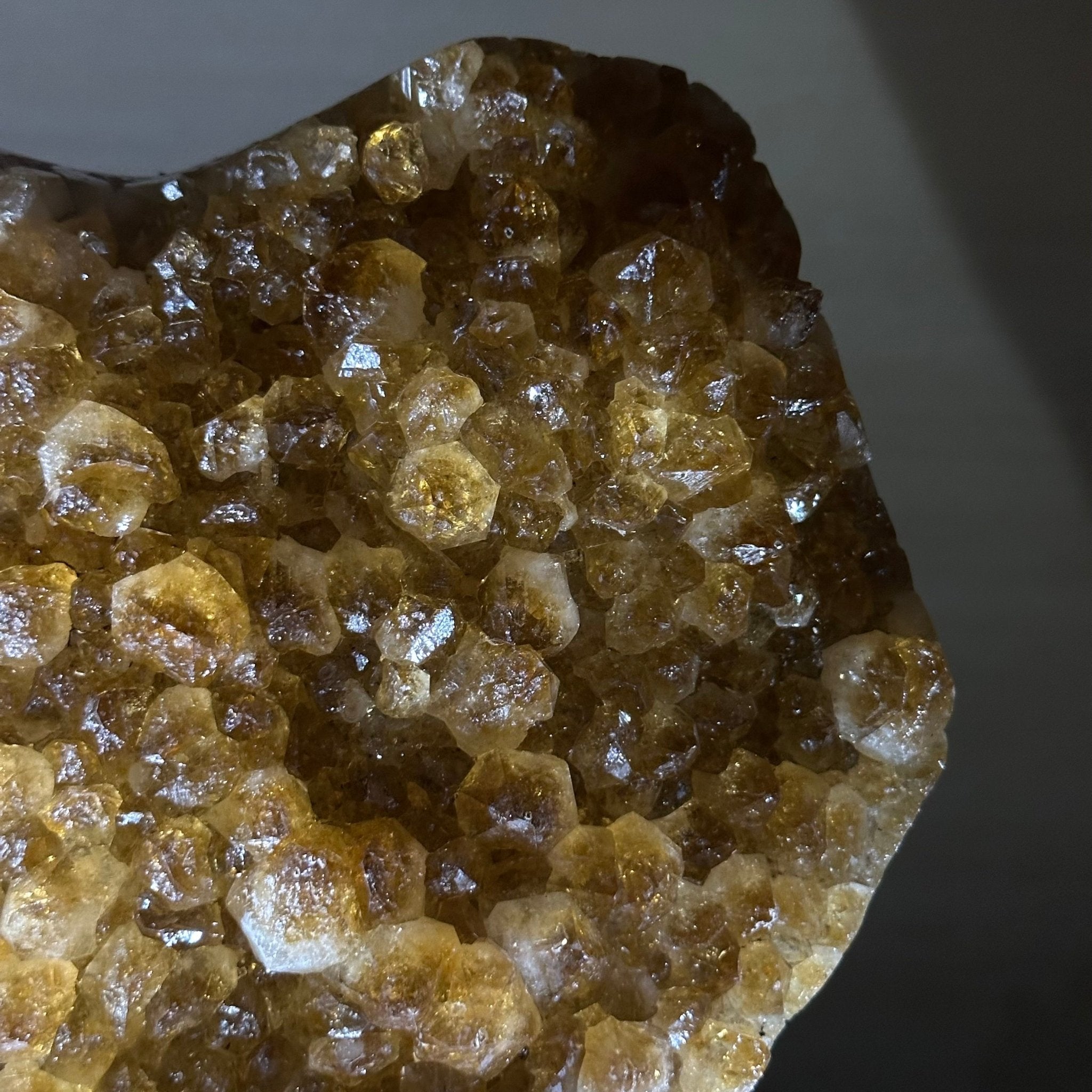 Extra Quality Citrine Cluster on Cement Base, 21.5 lbs and 14.6" Tall 5615 - 0072 - Brazil GemsBrazil GemsExtra Quality Citrine Cluster on Cement Base, 21.5 lbs and 14.6" Tall 5615 - 0072Clusters on Cement Bases5615 - 0072