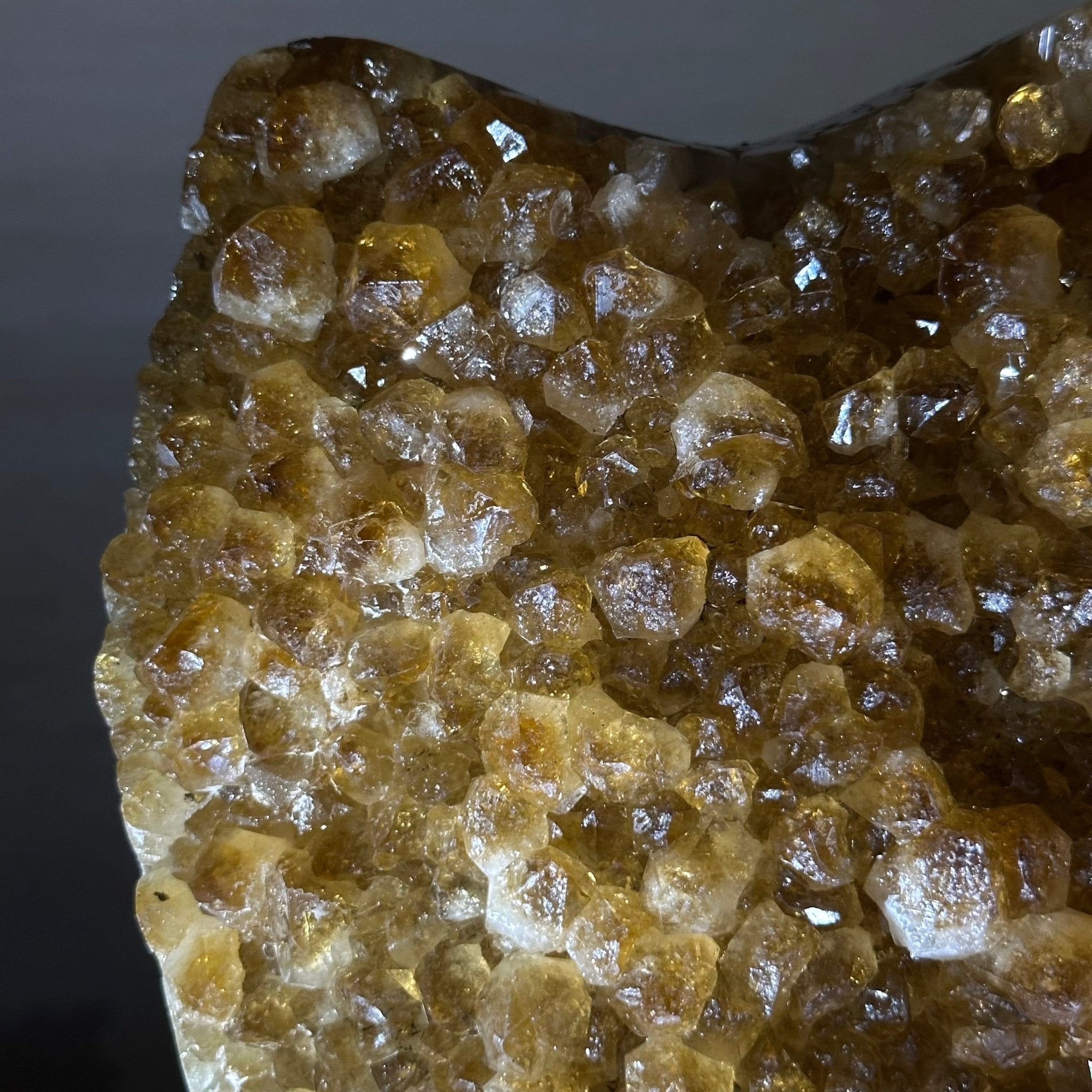 Extra Quality Citrine Cluster on Cement Base, 21.5 lbs and 14.6" Tall 5615 - 0072 - Brazil GemsBrazil GemsExtra Quality Citrine Cluster on Cement Base, 21.5 lbs and 14.6" Tall 5615 - 0072Clusters on Cement Bases5615 - 0072