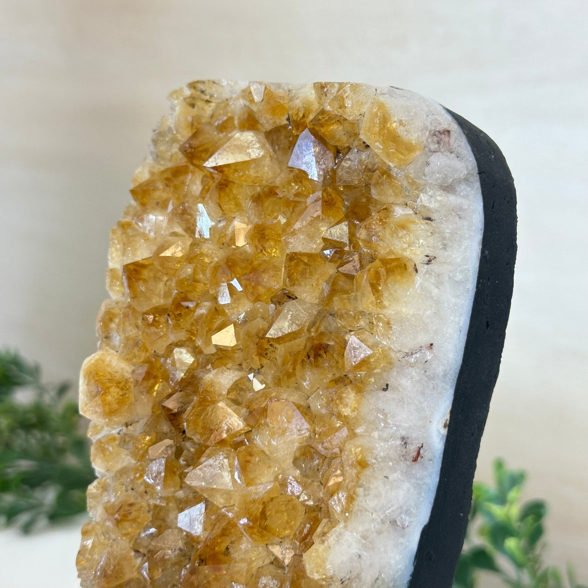 Extra Quality Citrine Cluster on Cement Base, 4.6 lbs and 8.2" Tall 5615 - 0047 - Brazil GemsBrazil GemsExtra Quality Citrine Cluster on Cement Base, 4.6 lbs and 8.2" Tall 5615 - 0047Clusters on Cement Bases5615 - 0047