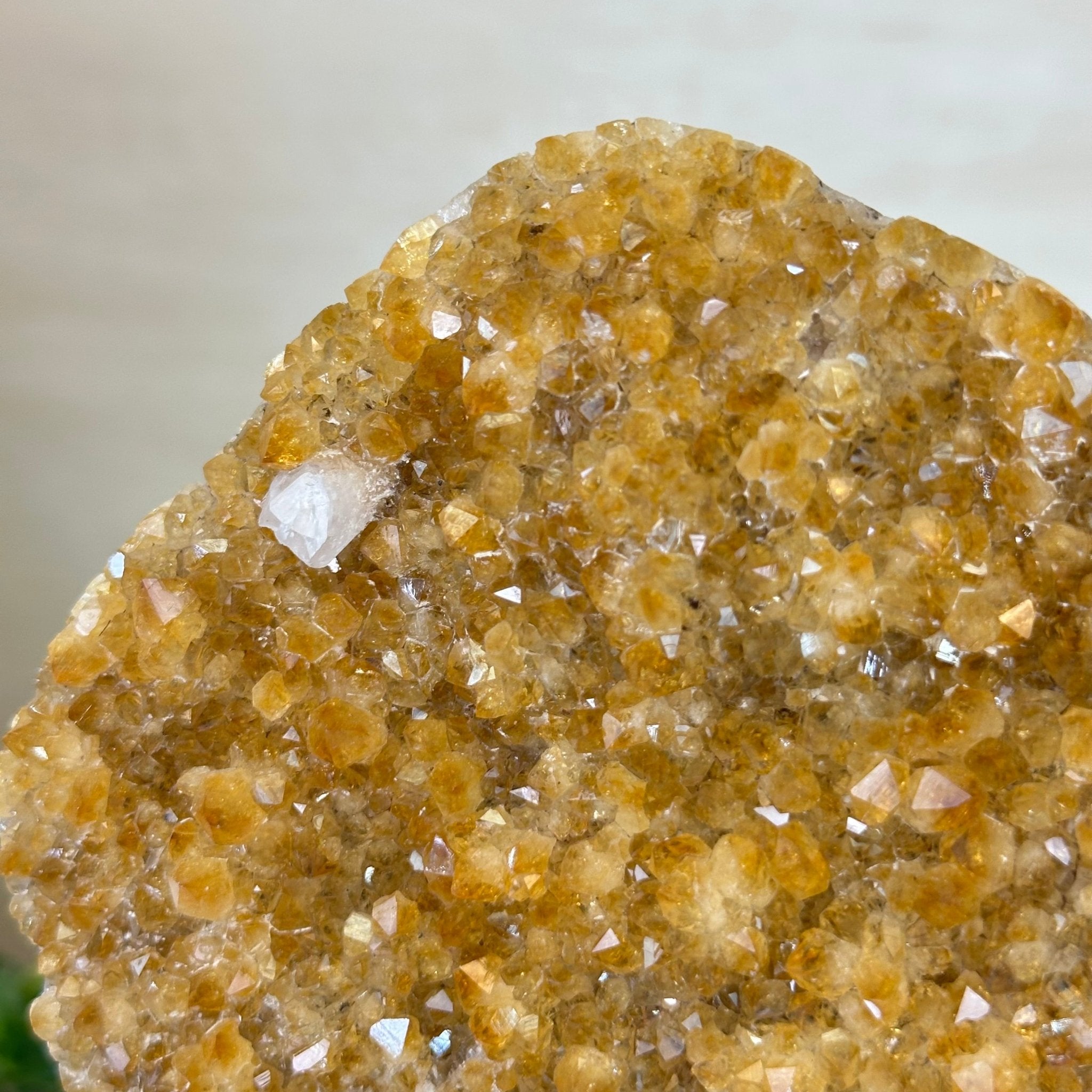Extra Quality Citrine Cluster on Cement Base, 5 lbs and 8.7" Tall 5615 - 0049 - Brazil GemsBrazil GemsExtra Quality Citrine Cluster on Cement Base, 5 lbs and 8.7" Tall 5615 - 0049Clusters on Cement Bases5615 - 0049