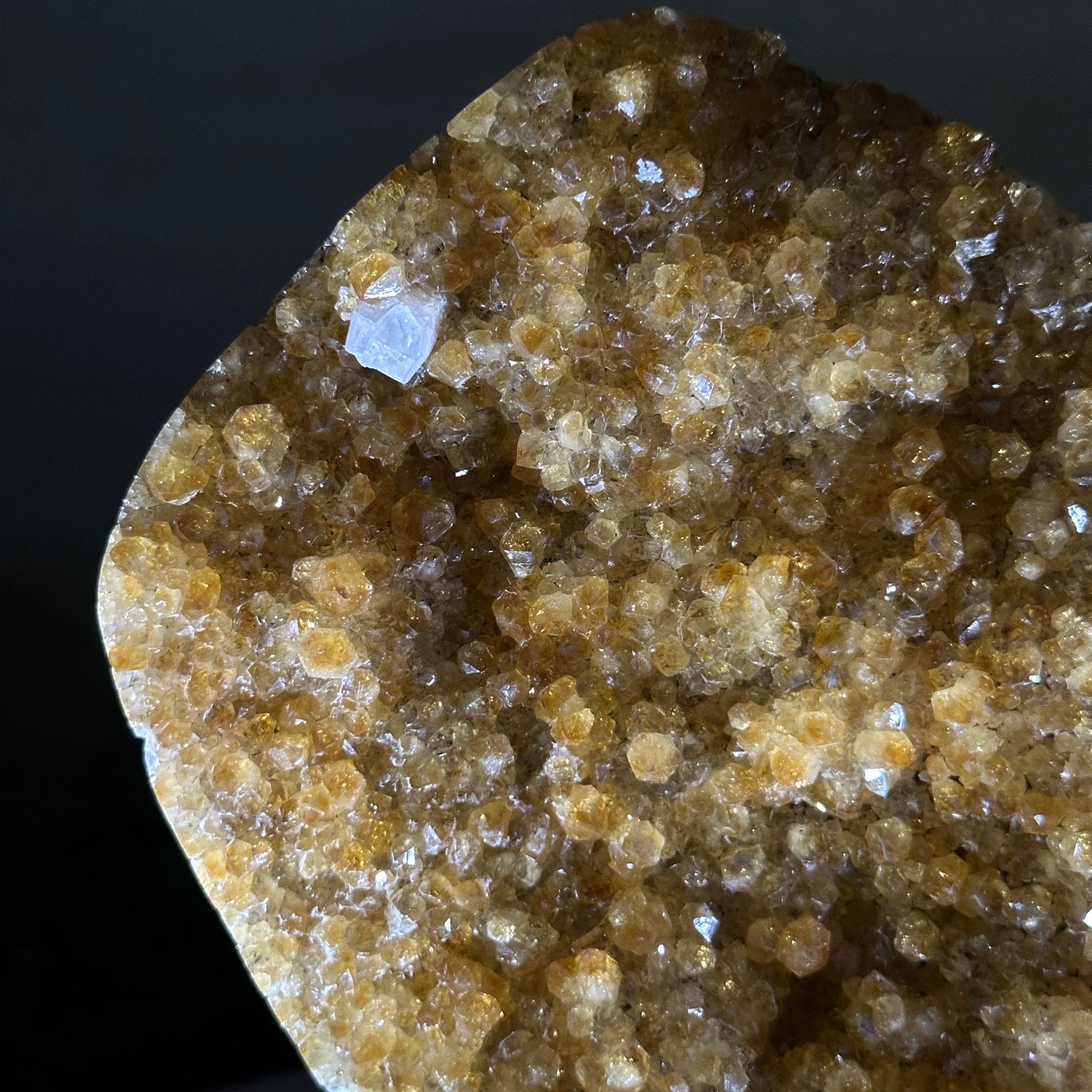 Extra Quality Citrine Cluster on Cement Base, 5 lbs and 8.7" Tall 5615 - 0049 - Brazil GemsBrazil GemsExtra Quality Citrine Cluster on Cement Base, 5 lbs and 8.7" Tall 5615 - 0049Clusters on Cement Bases5615 - 0049