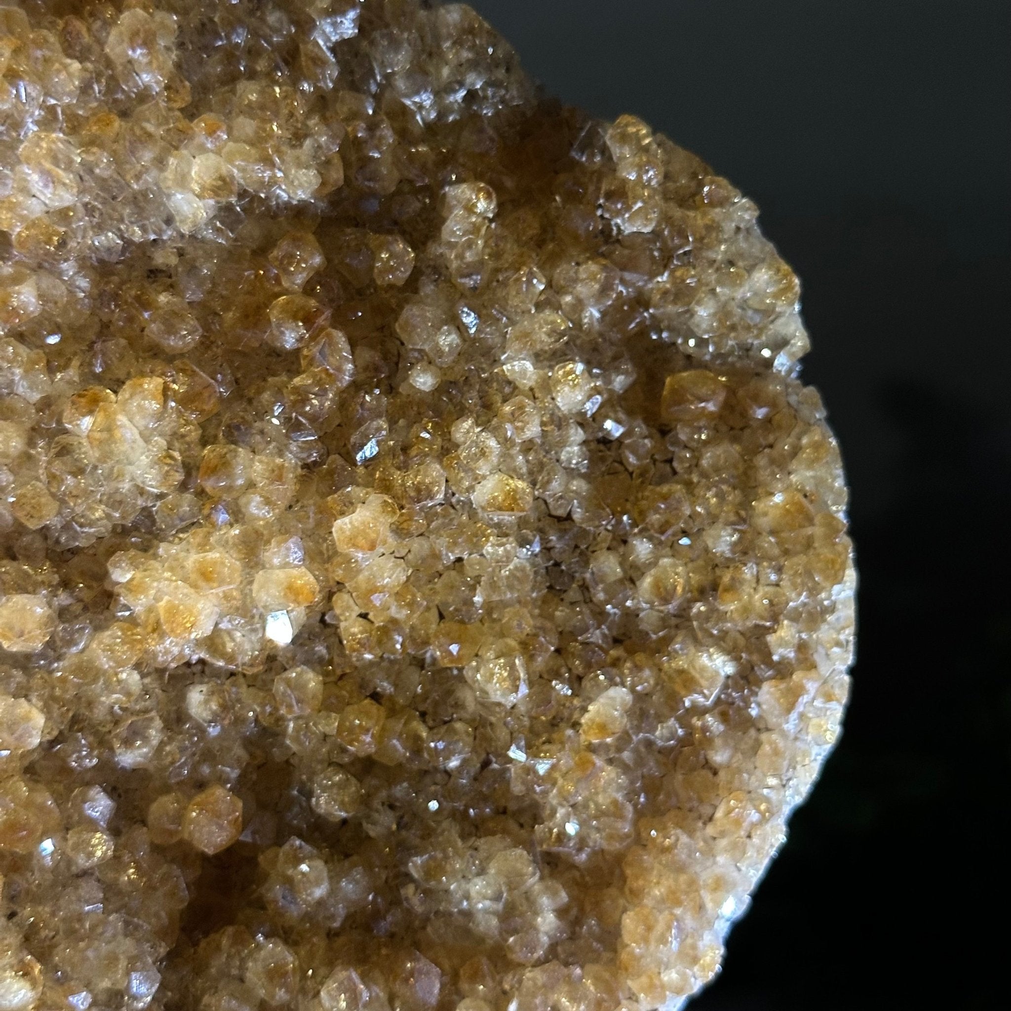 Extra Quality Citrine Cluster on Cement Base, 5 lbs and 8.7" Tall 5615 - 0049 - Brazil GemsBrazil GemsExtra Quality Citrine Cluster on Cement Base, 5 lbs and 8.7" Tall 5615 - 0049Clusters on Cement Bases5615 - 0049