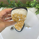 Extra Quality Citrine Cluster on Cement Base, 6 lbs and 11.8" Tall 5615 - 0053 - Brazil GemsBrazil GemsExtra Quality Citrine Cluster on Cement Base, 6 lbs and 11.8" Tall 5615 - 0053Clusters on Cement Bases5615 - 0053