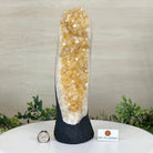 Extra Quality Citrine Cluster on Cement Base, 6 lbs and 11.8" Tall 5615 - 0053 - Brazil GemsBrazil GemsExtra Quality Citrine Cluster on Cement Base, 6 lbs and 11.8" Tall 5615 - 0053Clusters on Cement Bases5615 - 0053