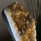 Extra Quality Citrine Cluster on Cement Base, 7.1 lbs and 10.4" Tall 5615 - 0055 - Brazil GemsBrazil GemsExtra Quality Citrine Cluster on Cement Base, 7.1 lbs and 10.4" Tall 5615 - 0055Clusters on Cement Bases5615 - 0055