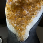 Extra Quality Citrine Cluster on Cement Base, 8.8 lbs and 8.3" Tall 5615 - 0062 - Brazil GemsBrazil GemsExtra Quality Citrine Cluster on Cement Base, 8.8 lbs and 8.3" Tall 5615 - 0062Clusters on Cement Bases5615 - 0062