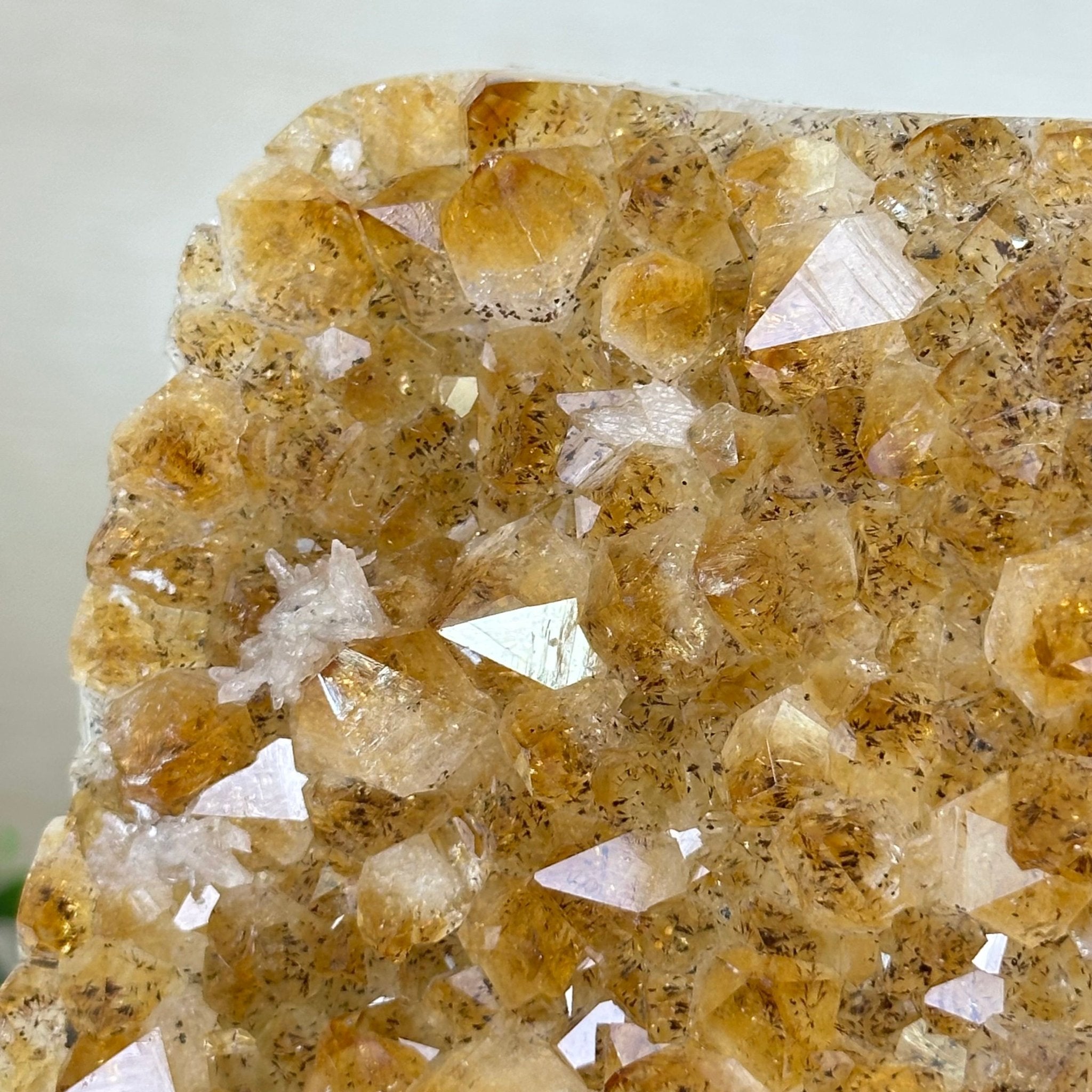 Extra Quality Citrine Cluster on Cement Base, 8.8 lbs and 8.3" Tall 5615 - 0062 - Brazil GemsBrazil GemsExtra Quality Citrine Cluster on Cement Base, 8.8 lbs and 8.3" Tall 5615 - 0062Clusters on Cement Bases5615 - 0062